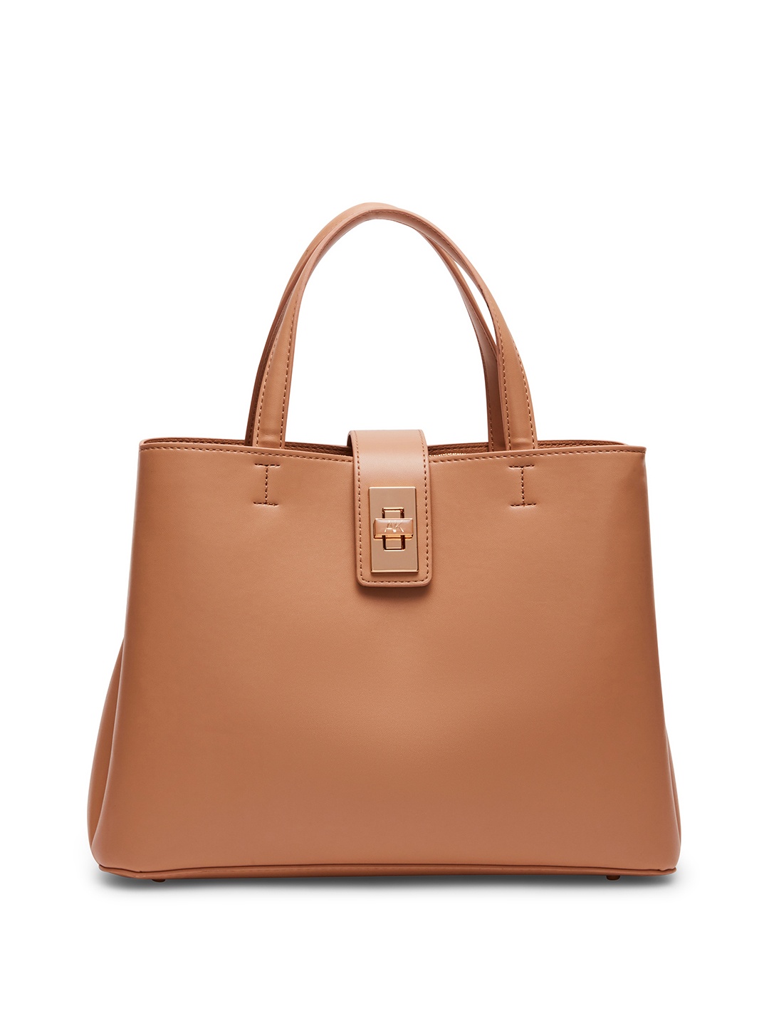 

ANNE KLEIN Structured Handheld Bag, Beige