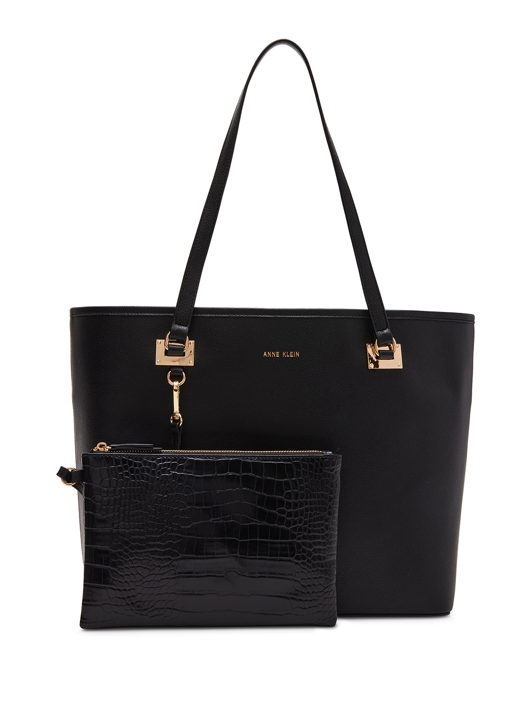 

ANNE KLEIN Structured Shoulder Bag, Black