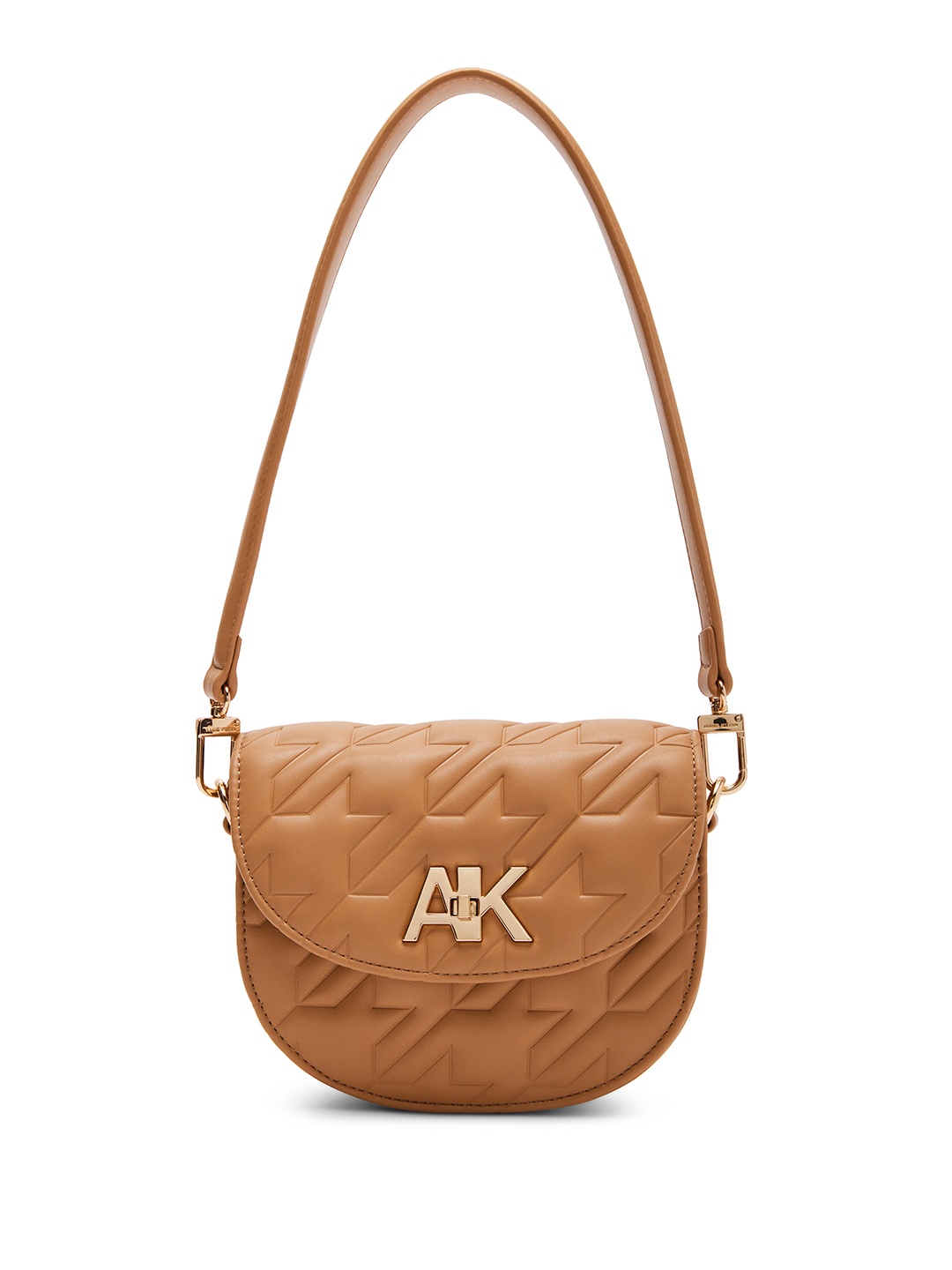 

ANNE KLEIN Textured Structured Shoulder Bag, Beige