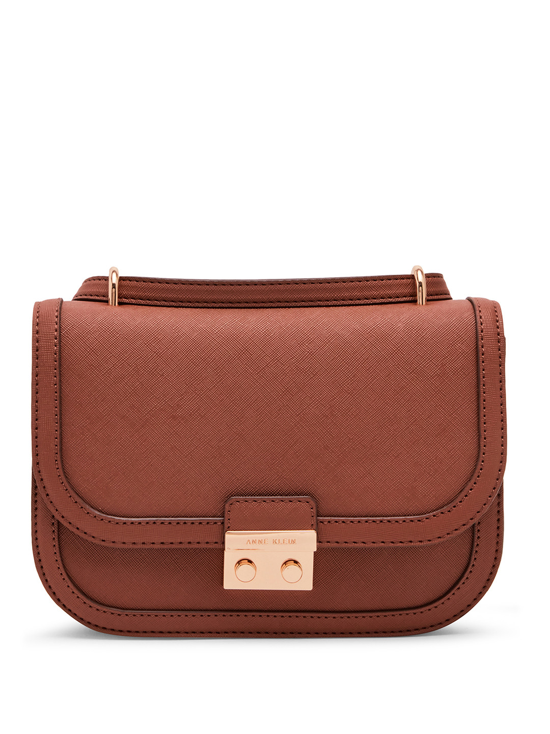 

ANNE KLEIN Structured Sling Bag, Brown