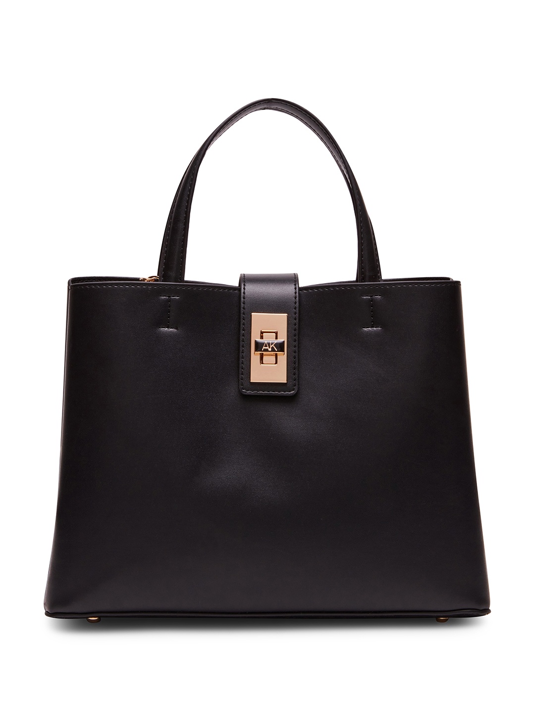 

ANNE KLEIN Structured Handheld Bag, Black