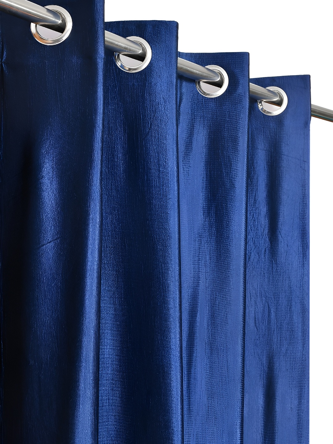

Galaxy Home Decor Blue Set of 3 Floral Room Darkening Long Door Curtain