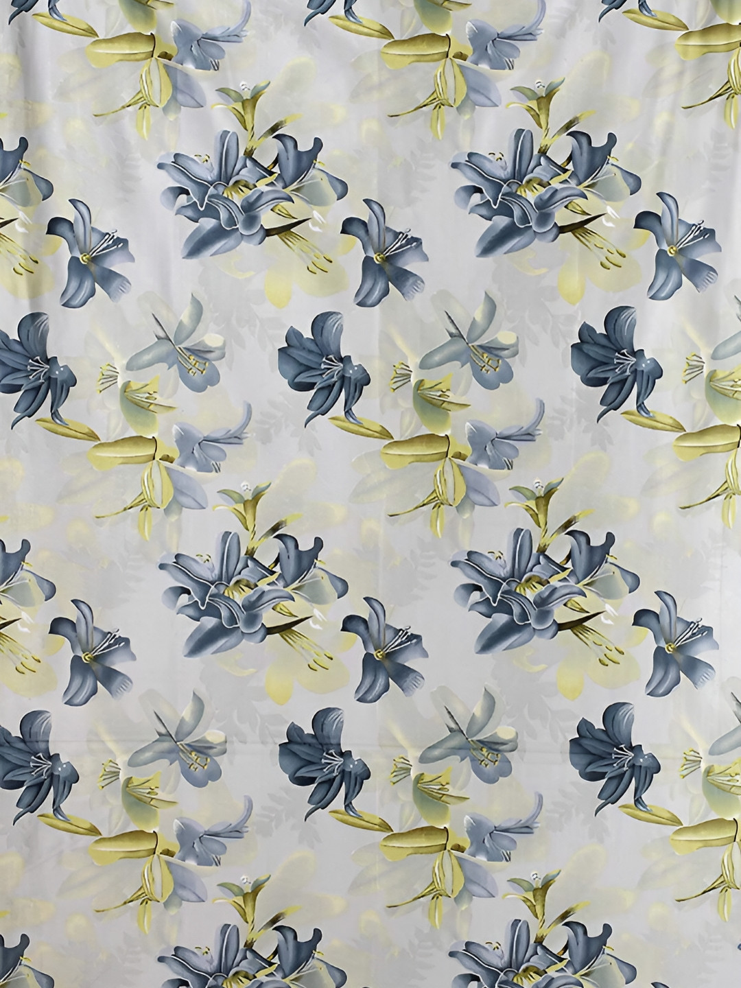 

Galaxy Home Decor Grey Set of 2 Floral Room Darkening Door Curtain
