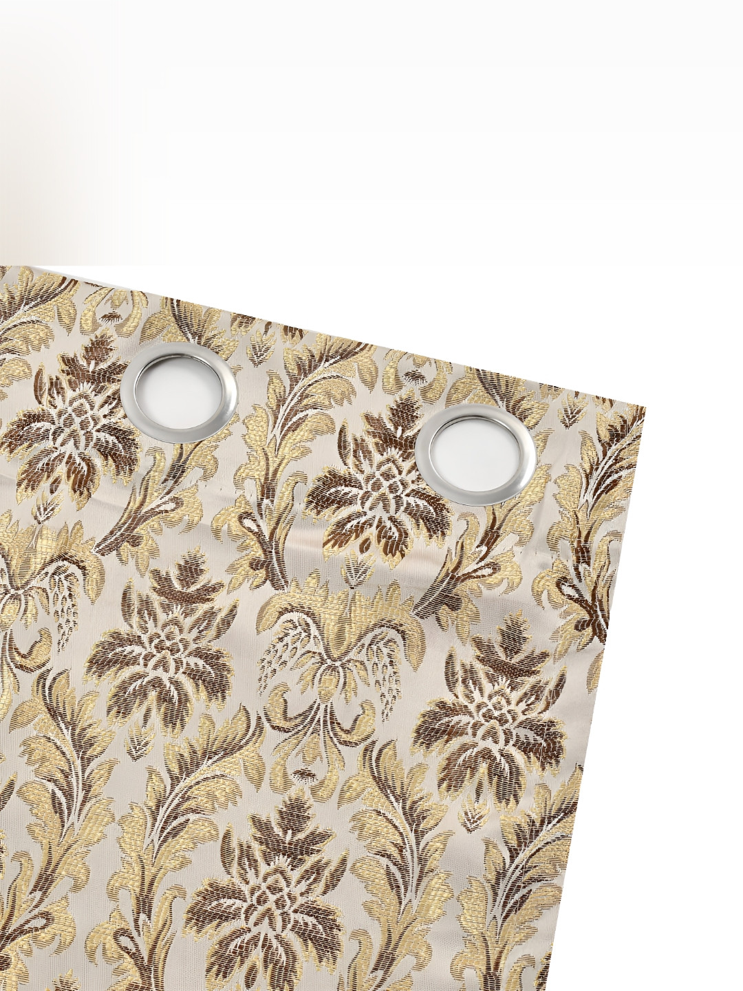 

Galaxy Home Decor Brown Floral Room Darkening Long Door Curtain