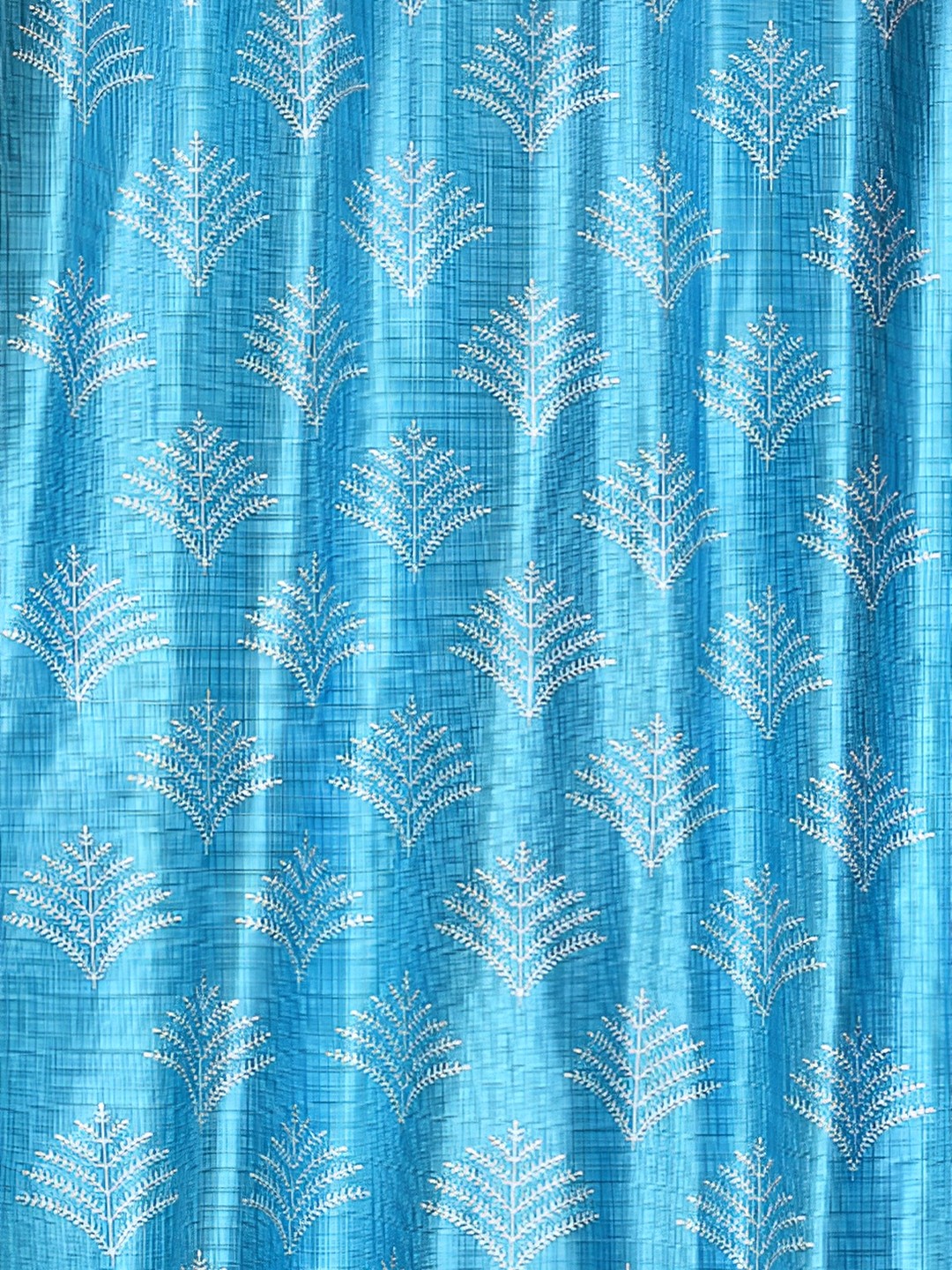 

Galaxy Home Decor Turquoise Blue Floral Room Darkening Door Curtain
