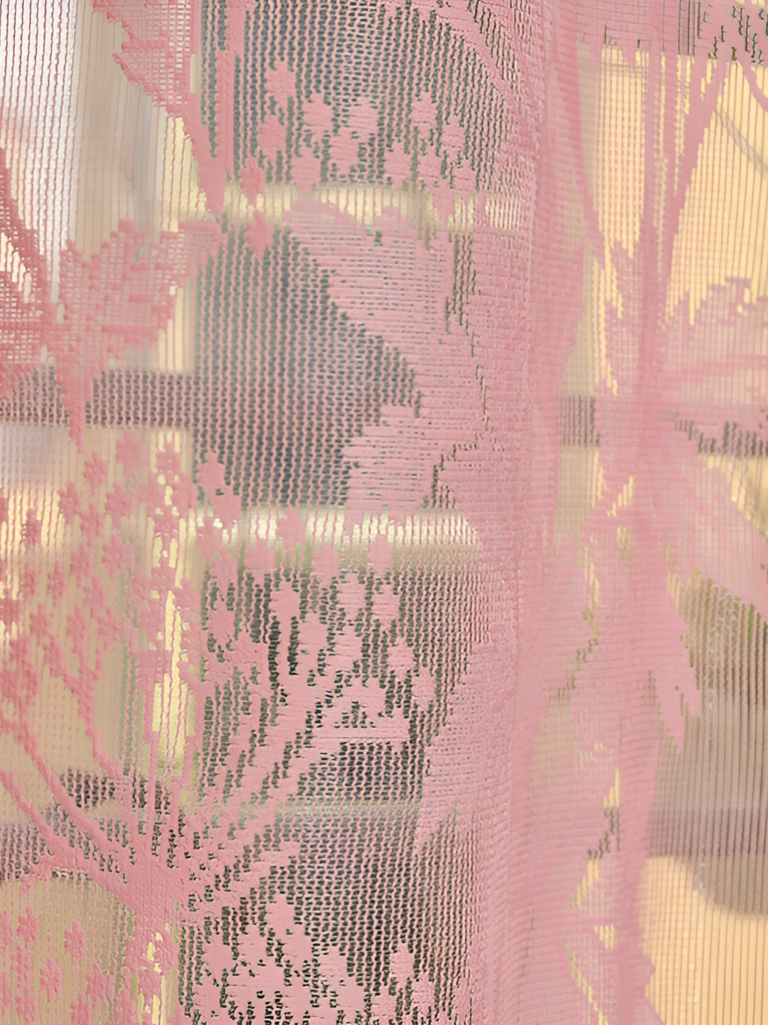 

Galaxy Home Decor Pink Set of 2 Floral Room Darkening Long Door Curtain
