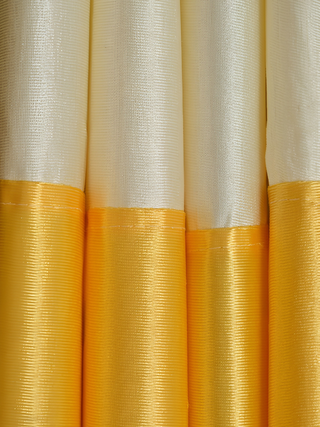 

Galaxy Home Decor Yellow Set of 2 Floral Room Darkening Window Curtain