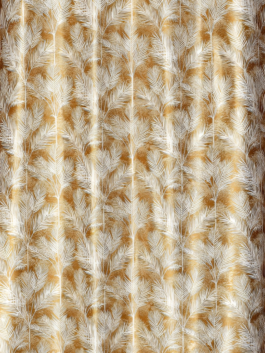 

Galaxy Home Decor Gold-Toned Floral Room Darkening Window Curtain