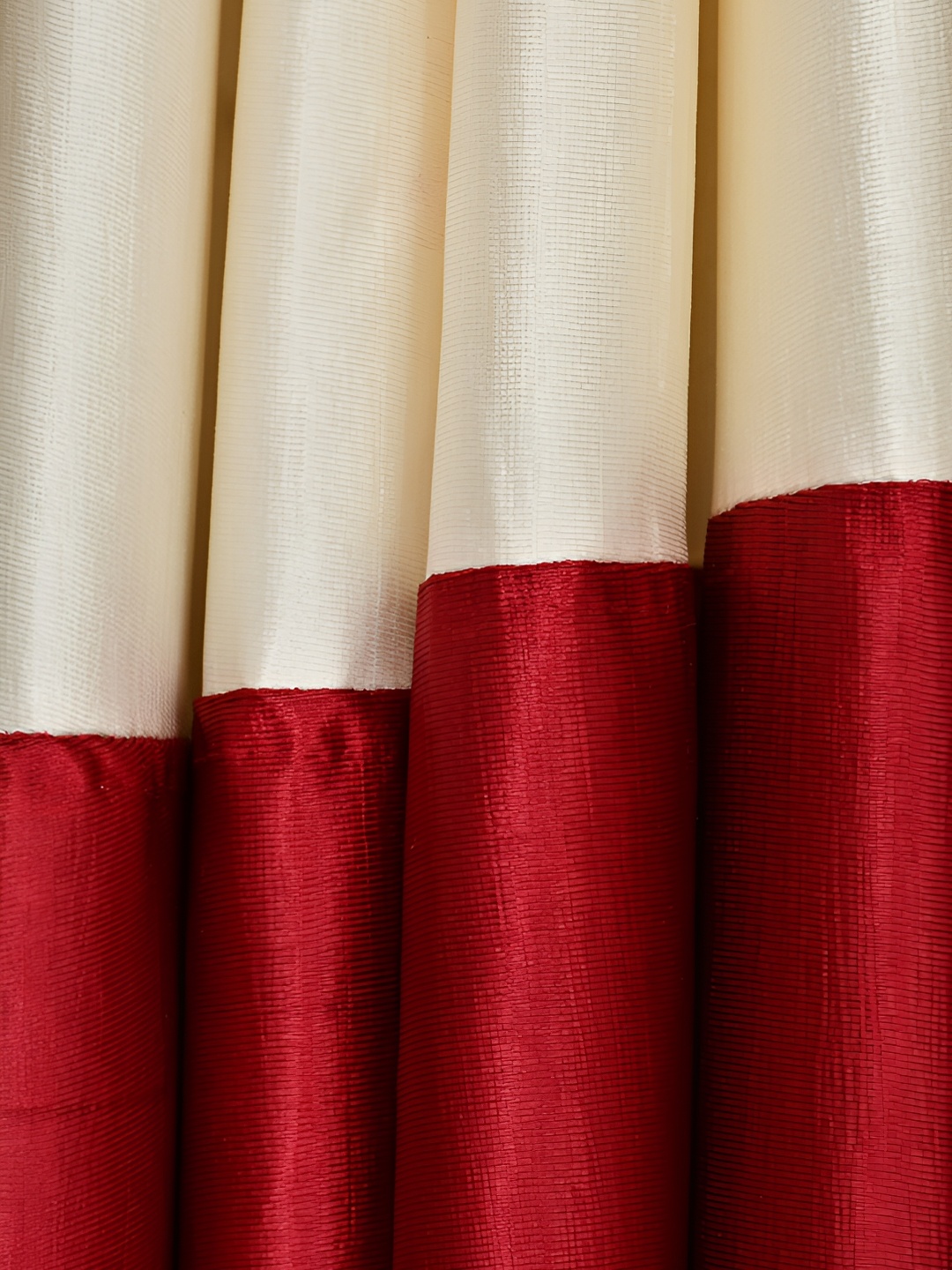 

Galaxy Home Decor Maroon Set of 2 Floral Room Darkening Window Curtain