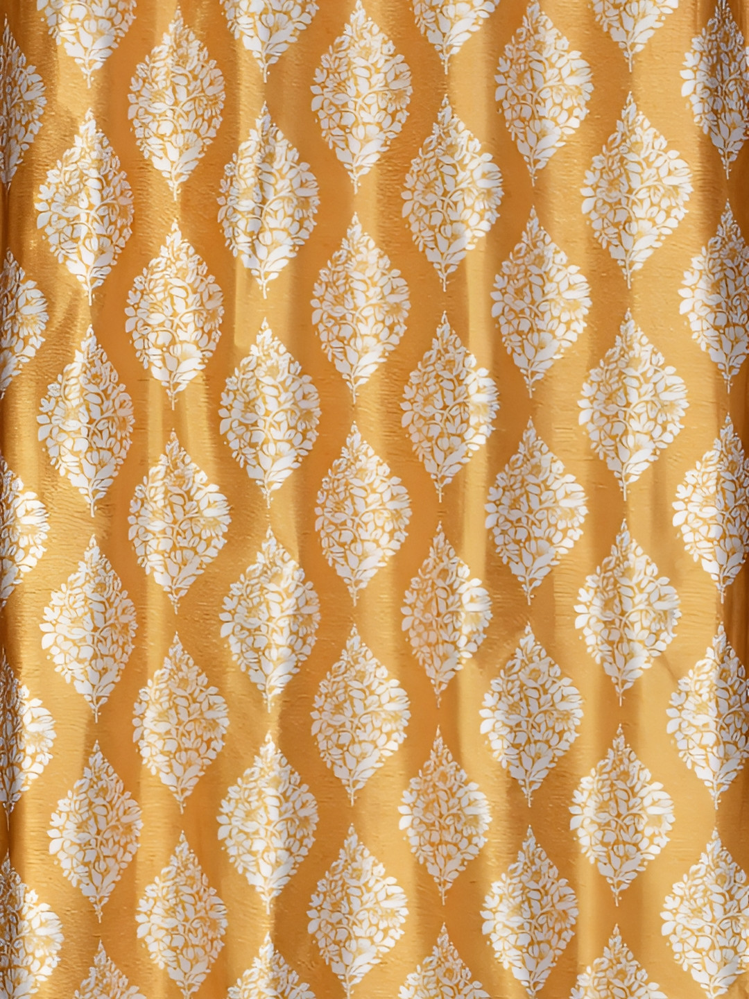 

Galaxy Home Decor Gold-Toned Set of 2 Floral Room Darkening Door Curtain