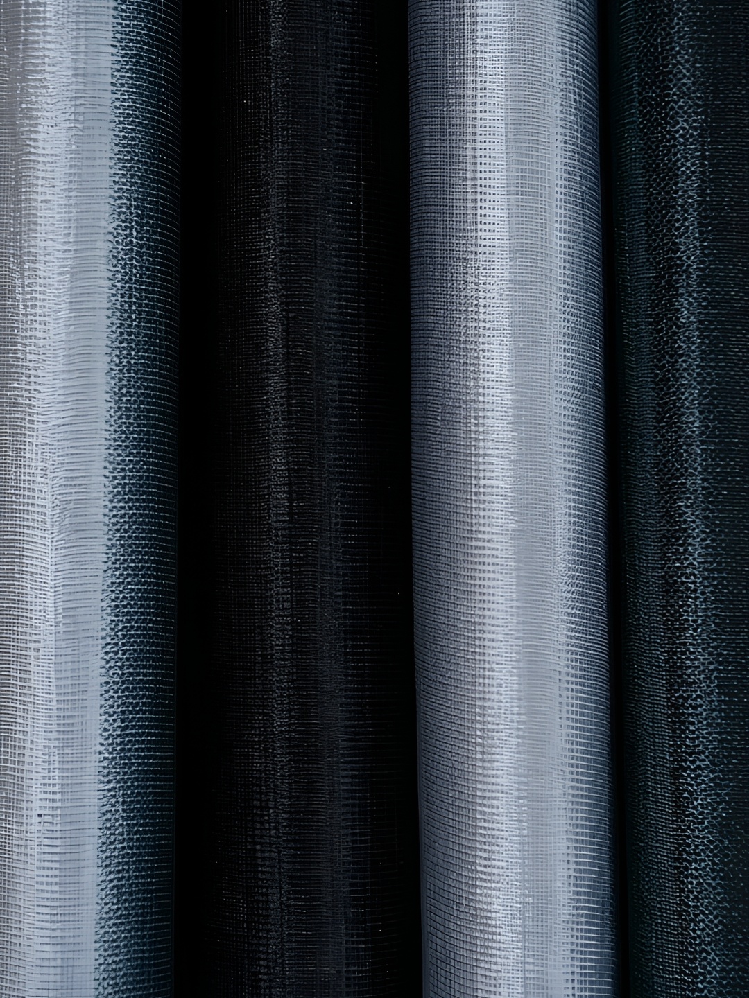 

Galaxy Home Decor Grey Set of 3 Floral Room Darkening Door Curtain