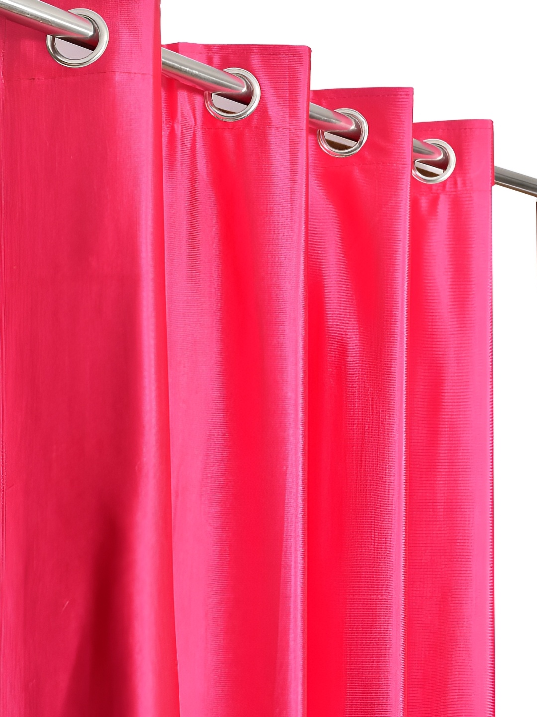 

Galaxy Home Decor Pink Set of 3 Floral Room Darkening Long Door Curtain