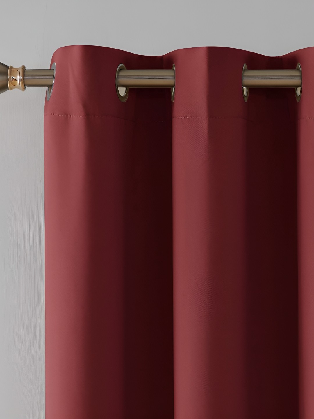 

Galaxy Home Decor Maroon Set of 2 Floral Room Darkening Window Curtain