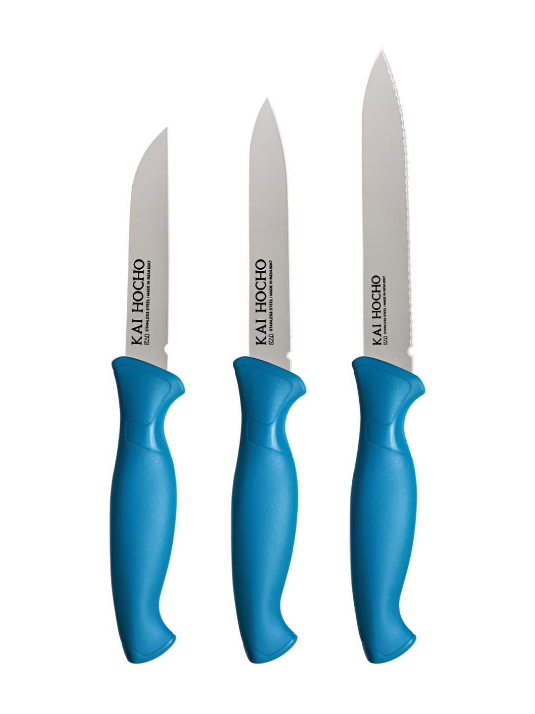 

KAI Hocho Blue 3 Pieces Stainless Steel Knives