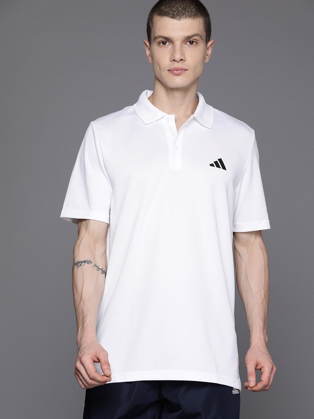 

ADIDAS Training Essential Polo Collar T-shirt, White