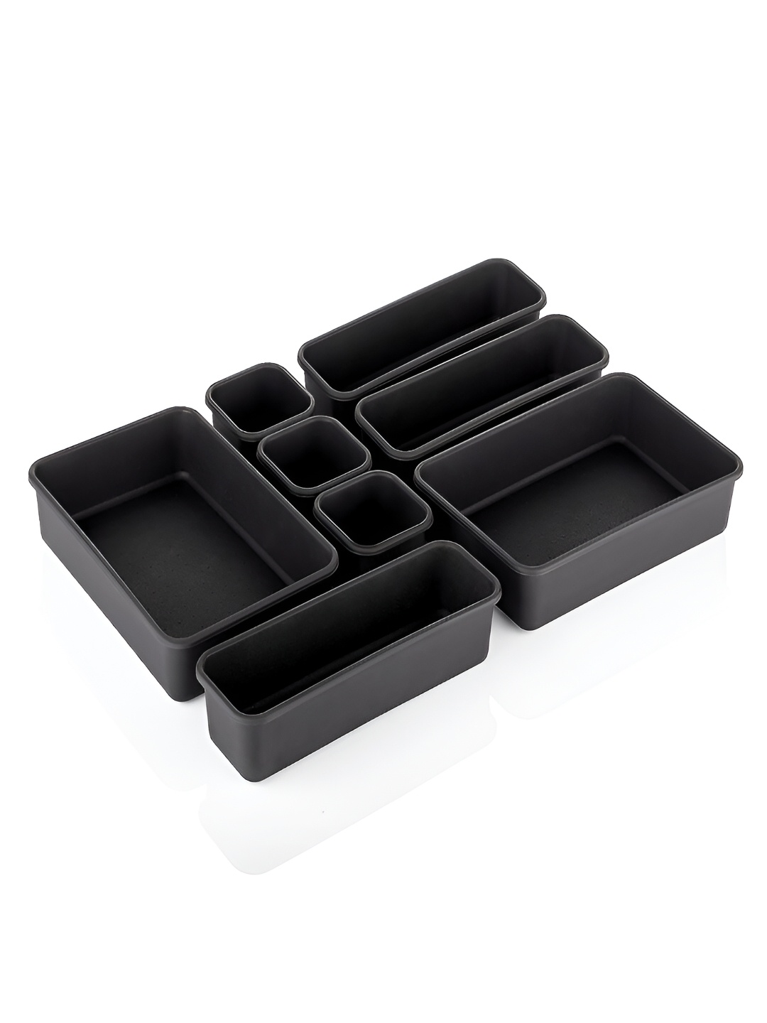

Kuber Industries Black 8 Pieces Reusable Desk Organiser Organisers