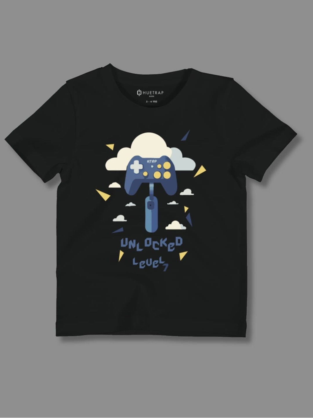 

Huetrap Boys Printed T-shirt, Black