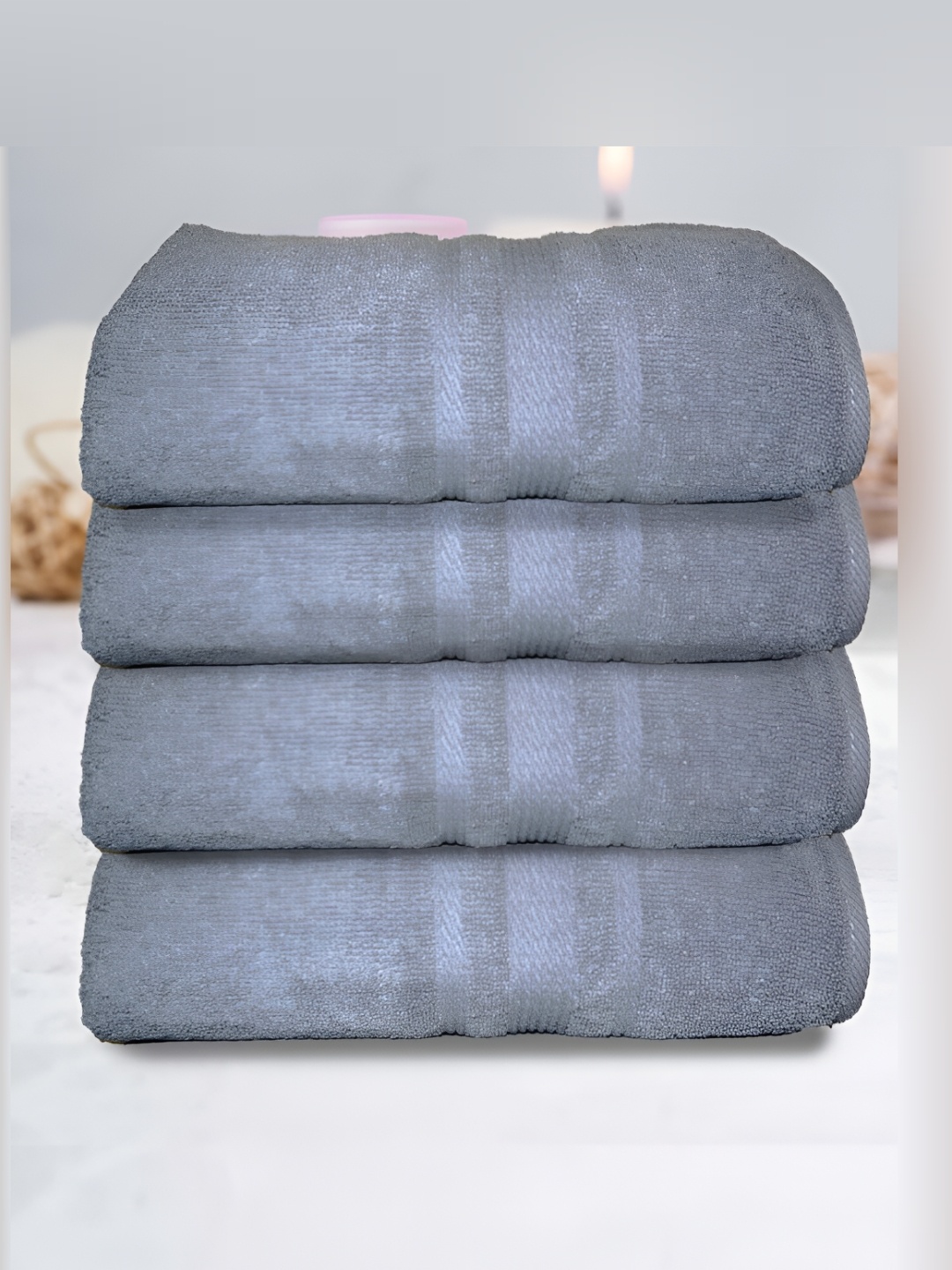 

Athom Living Grey 4 Pieces 500 GSM Beach Towels