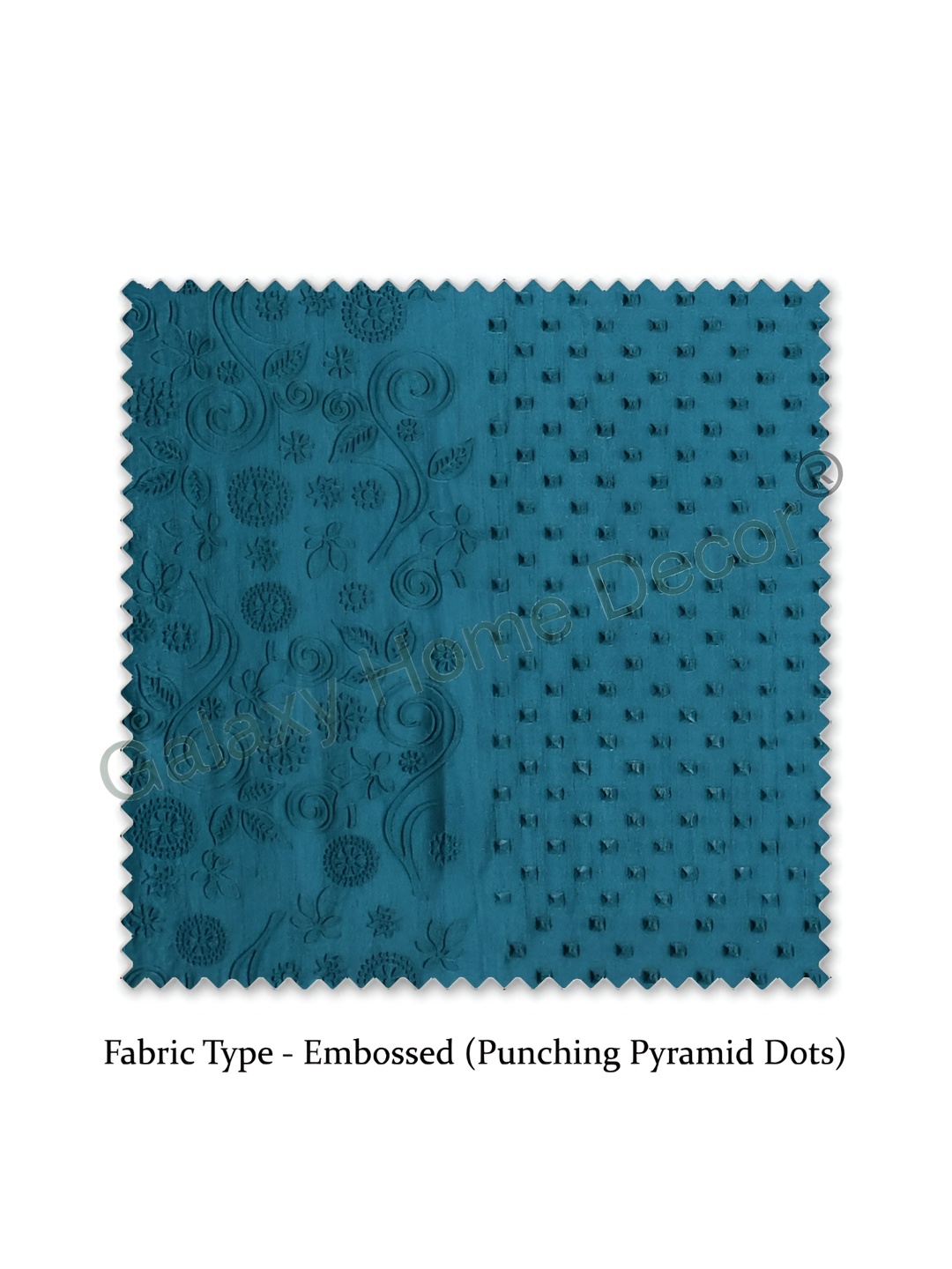 

Galaxy Home Decor Turquoise Blue Set of 2 Floral Room Darkening Window Curtain