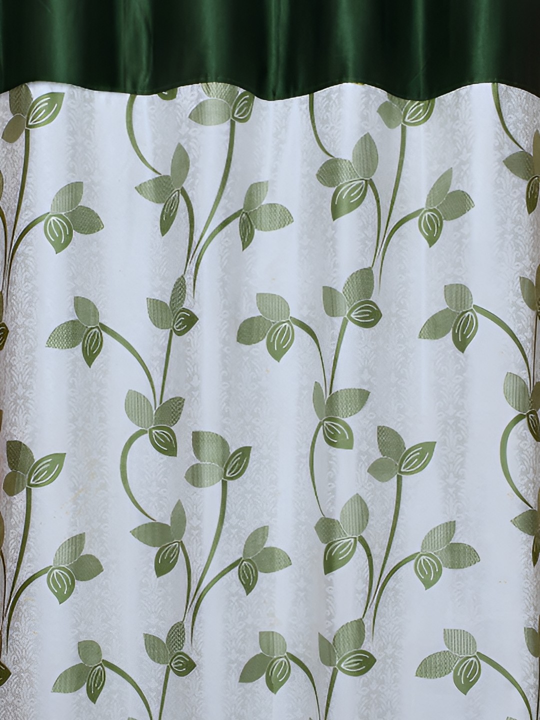 

Galaxy Home Decor Green Set of 2 Floral Room Darkening Window Curtain