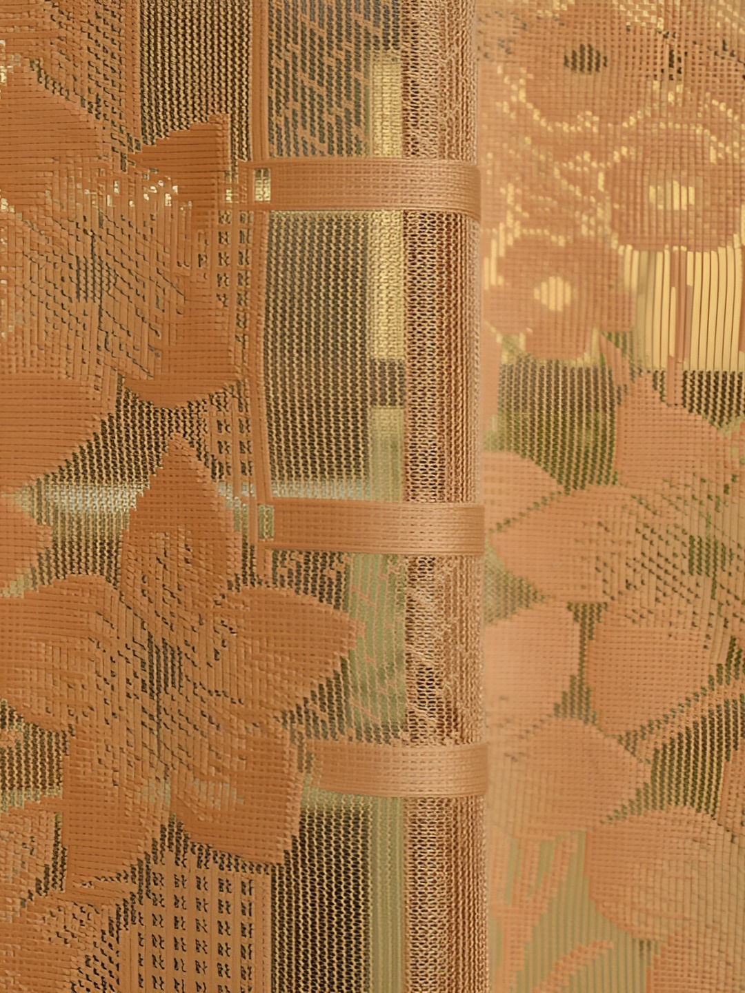 

Galaxy Home Decor Gold-Toned Set of 2 Floral Room Darkening Long Door Curtain