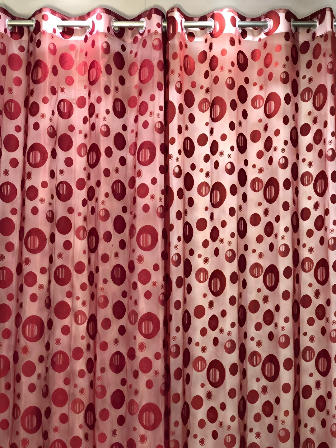 

Galaxy Home Decor Maroon Floral Room Darkening Door Curtain