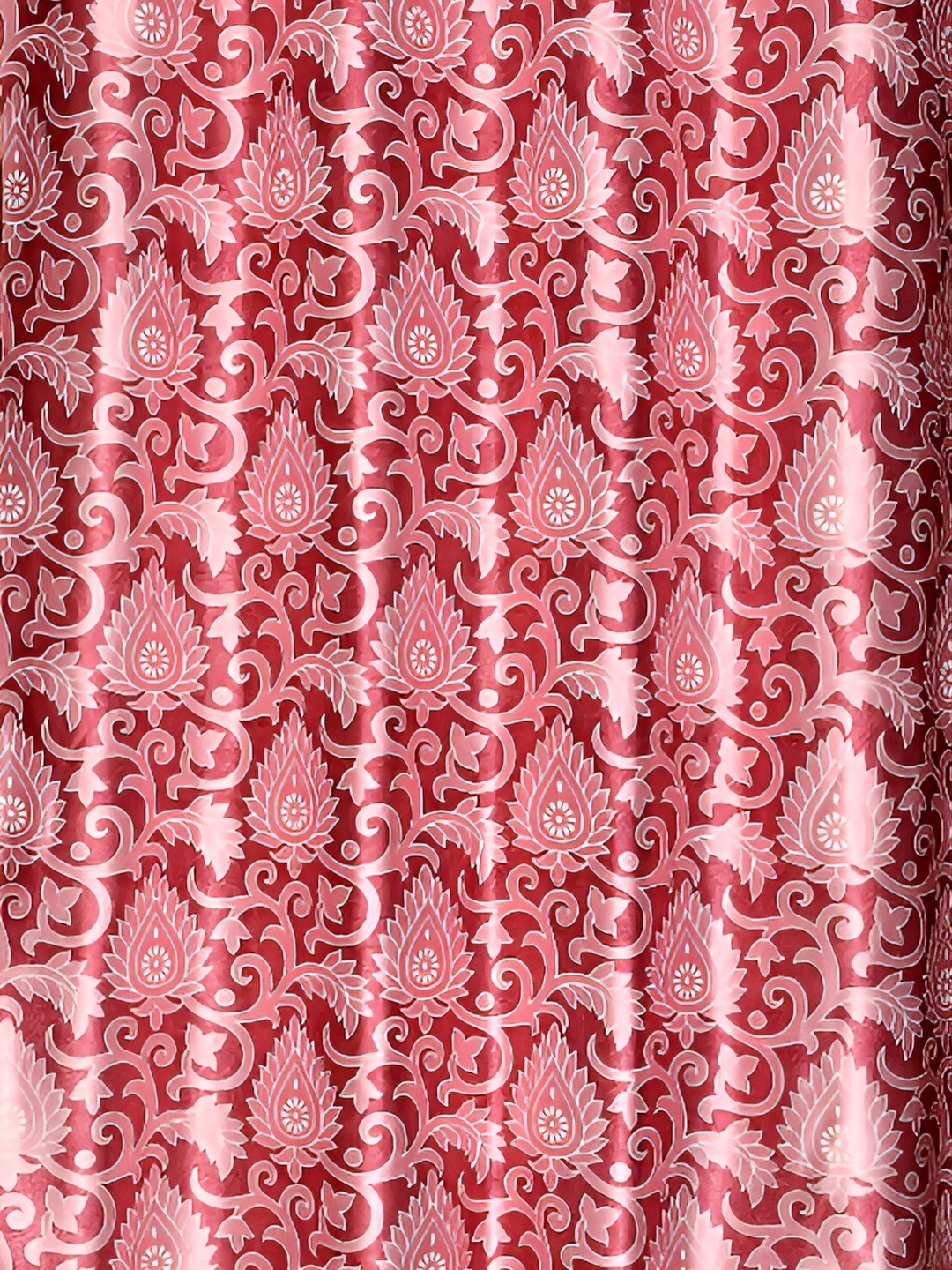 

Galaxy Home Decor Maroon Set of 2 Floral Room Darkening Door Curtain