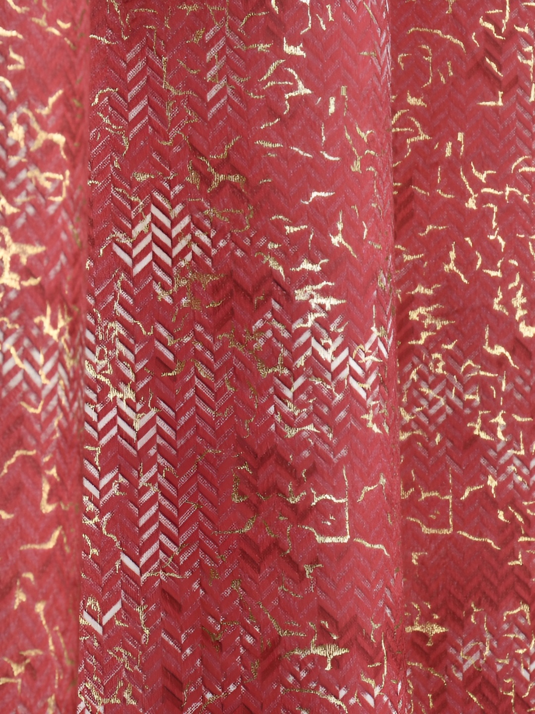 

Galaxy Home Decor Maroon Set of 2 Floral Room Darkening Window Curtain