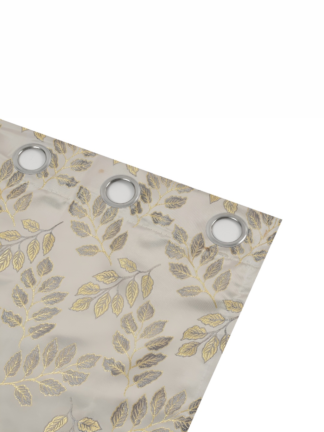 

Galaxy Home Decor Grey Set of 3 Floral Room Darkening Long Door Curtain