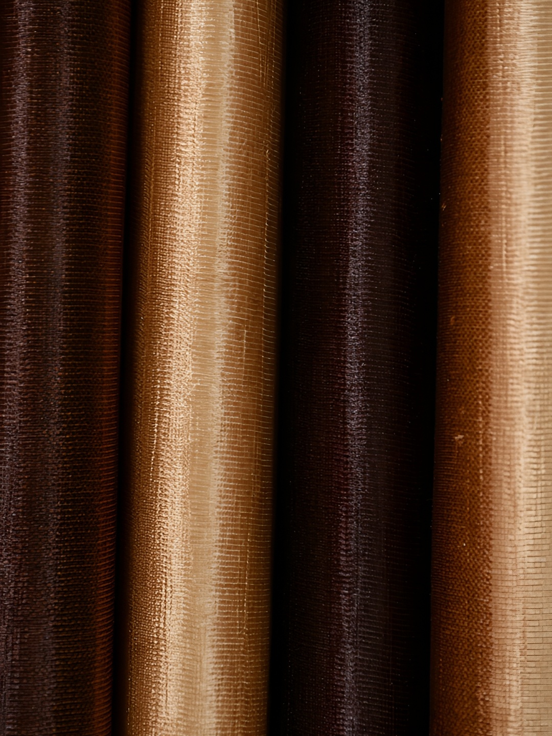 

Galaxy Home Decor Brown Set of 3 Floral Room Darkening Window Curtain