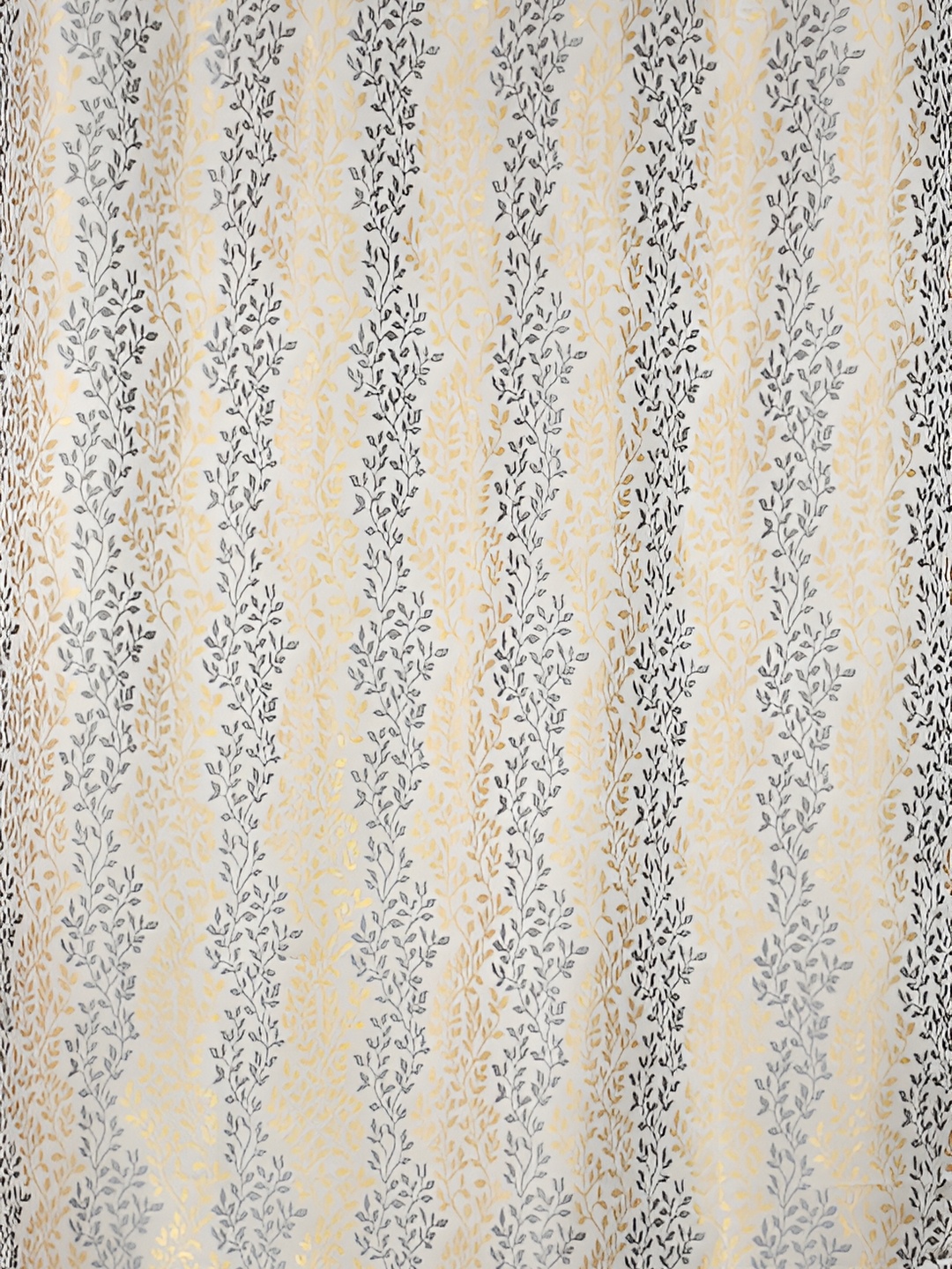 

Galaxy Home Decor Grey Set of 3 Floral Room Darkening Door Curtain