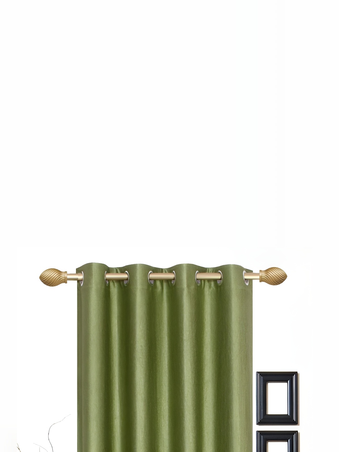 

Galaxy Home Decor Green Set of 4 Floral Room Darkening Long Door Curtain