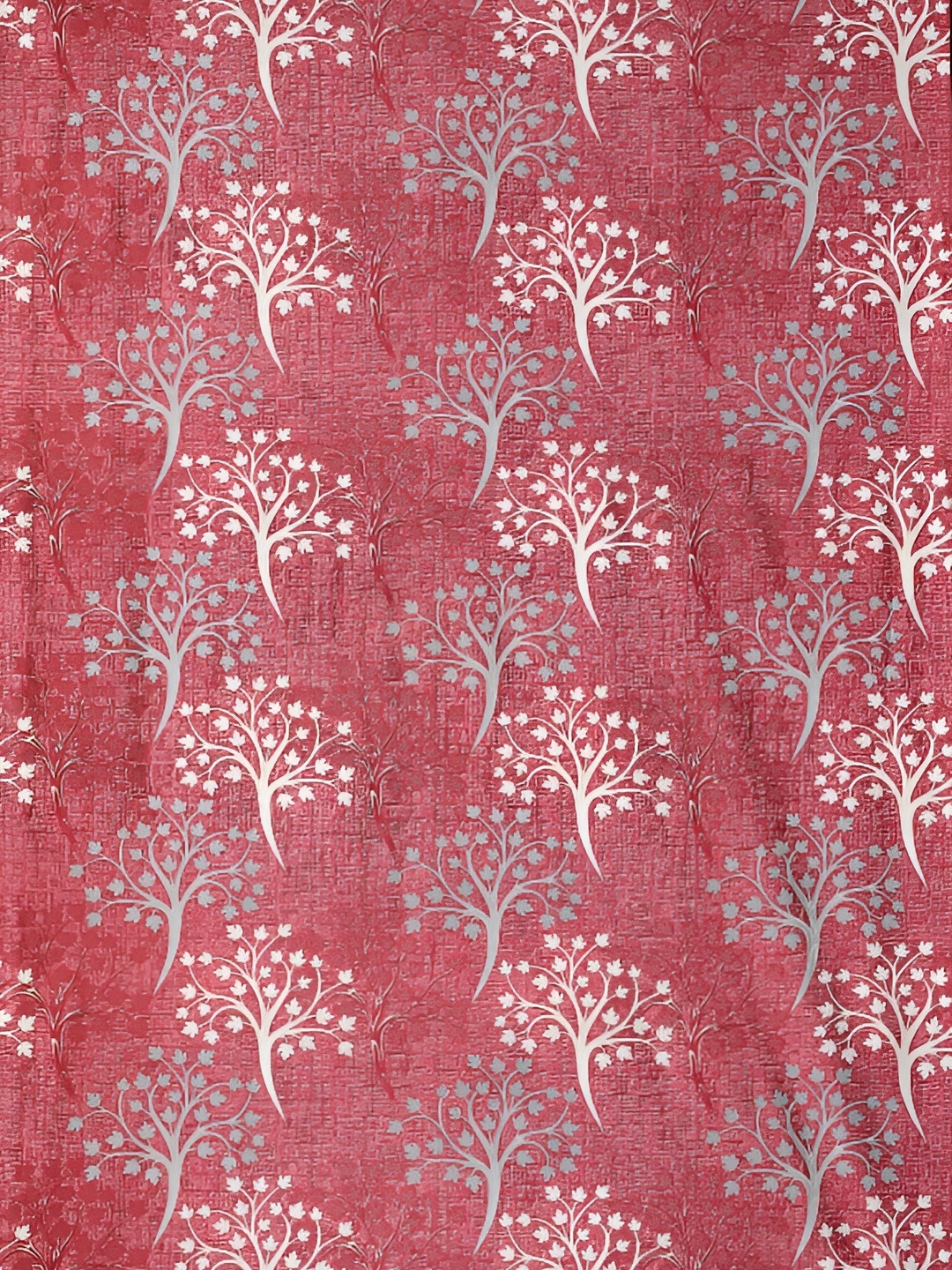 

Galaxy Home Decor Maroon Set of 2 Floral Room Darkening Long Door Curtain