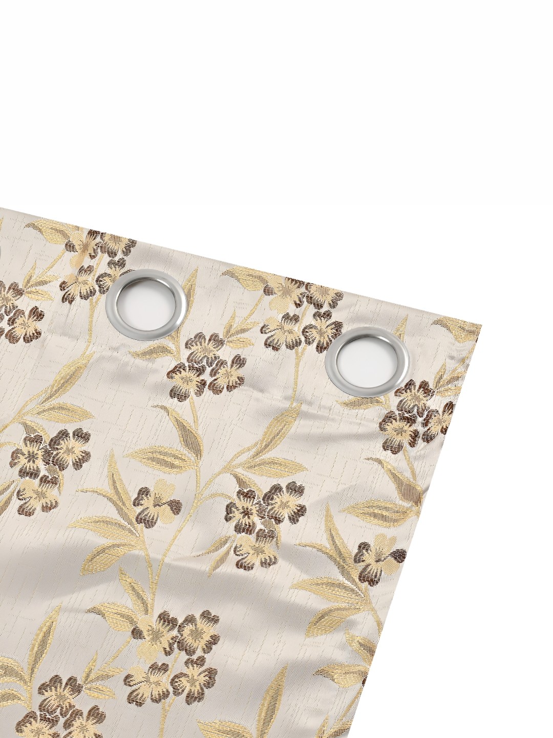 

Galaxy Home Decor Brown Set of 3 Floral Room Darkening Door Curtain
