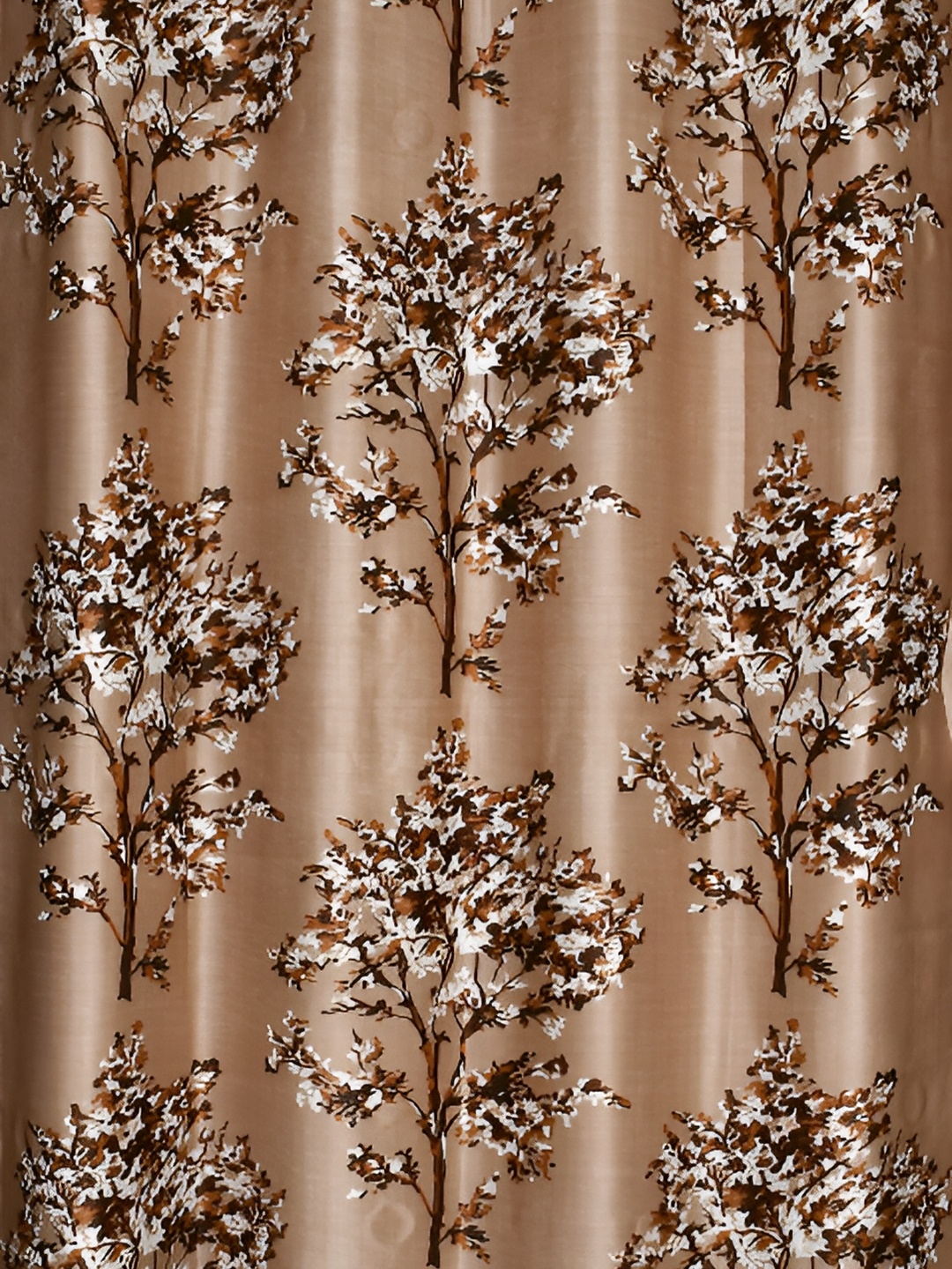 

Galaxy Home Decor Brown Floral Room Darkening Long Door Curtain