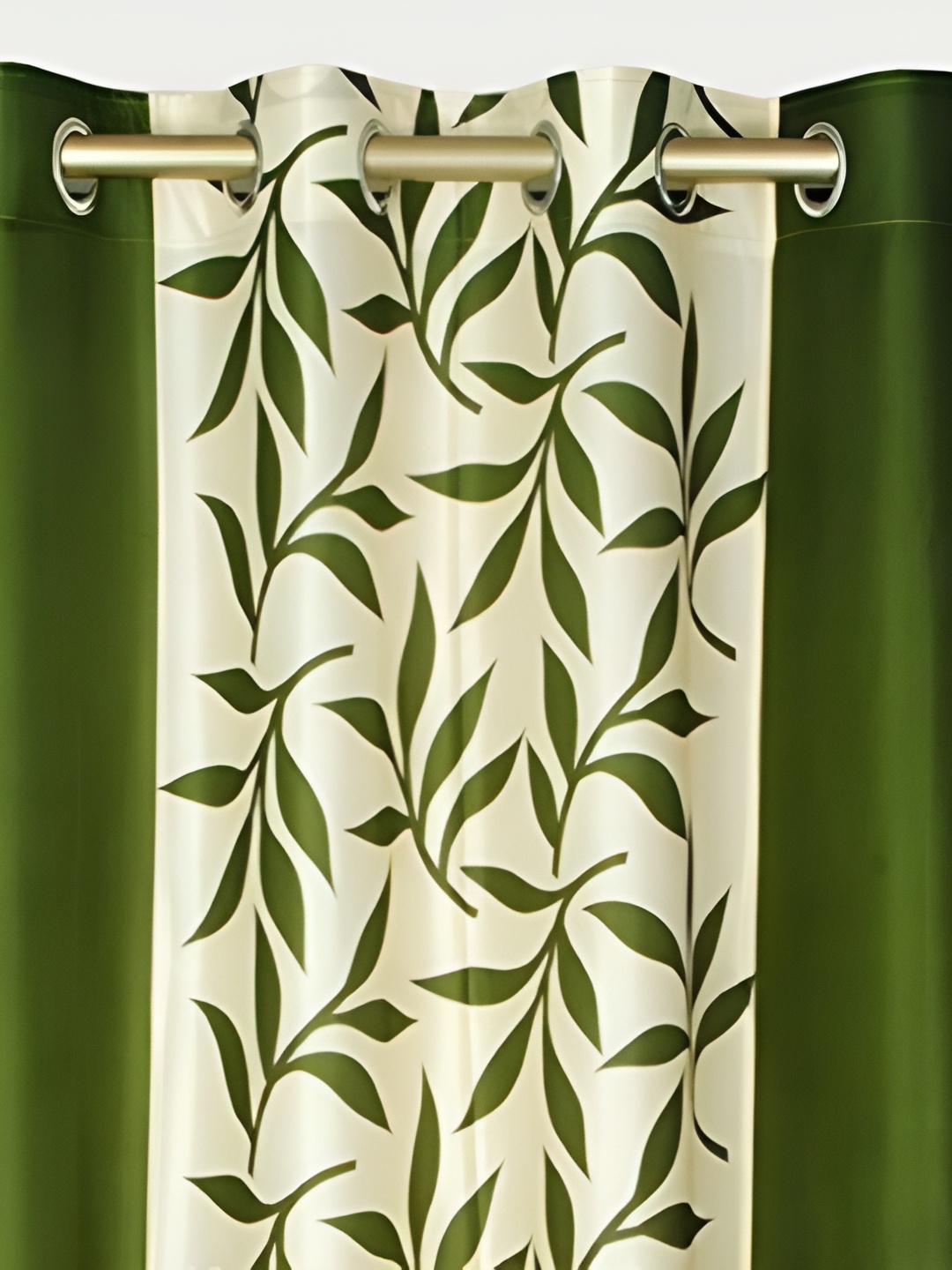 

Galaxy Home Decor Green Set of 3 Floral Room Darkening Long Door Curtain