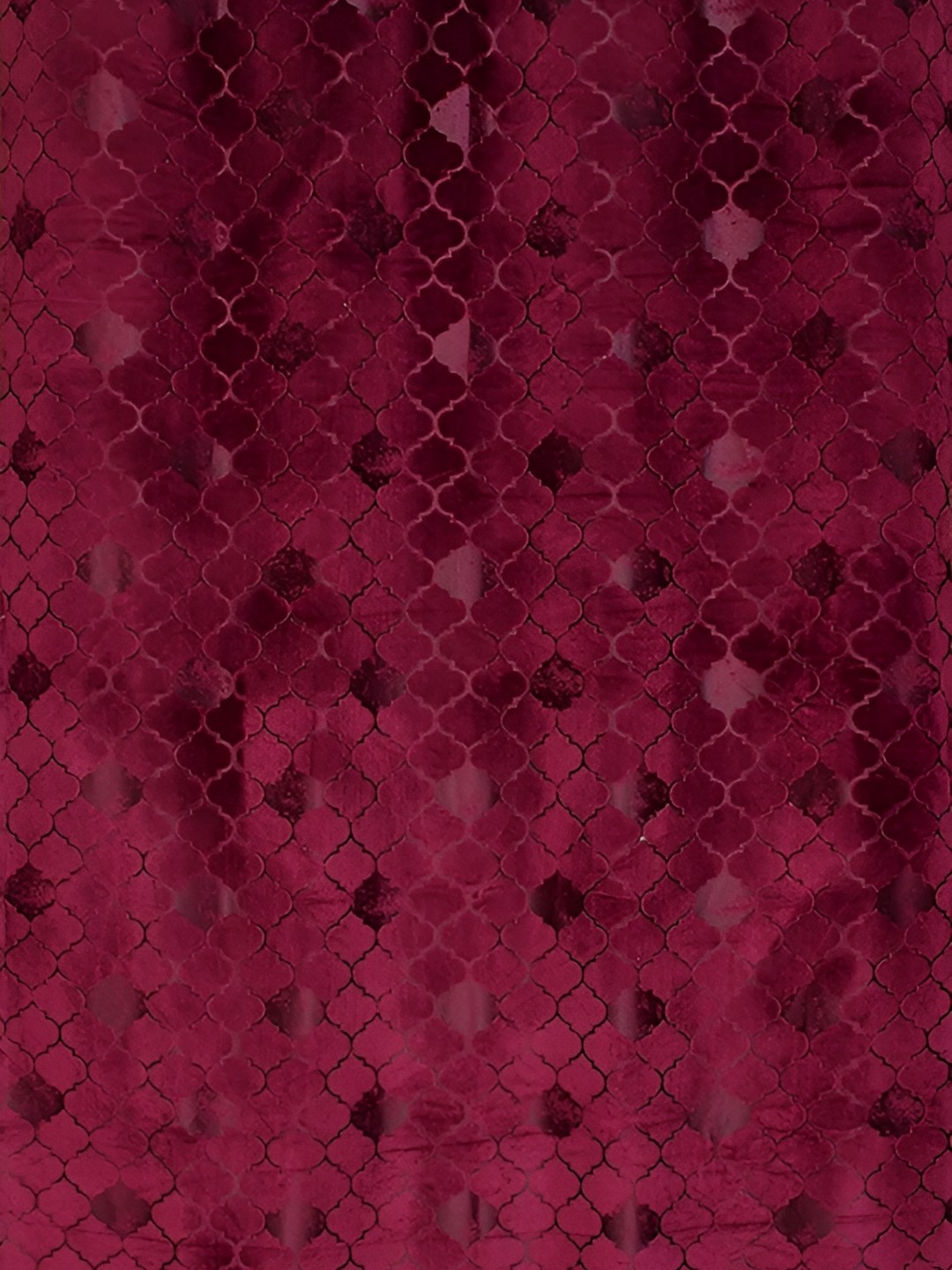 

Galaxy Home Decor Burgundy Floral Room Darkening Window Curtain