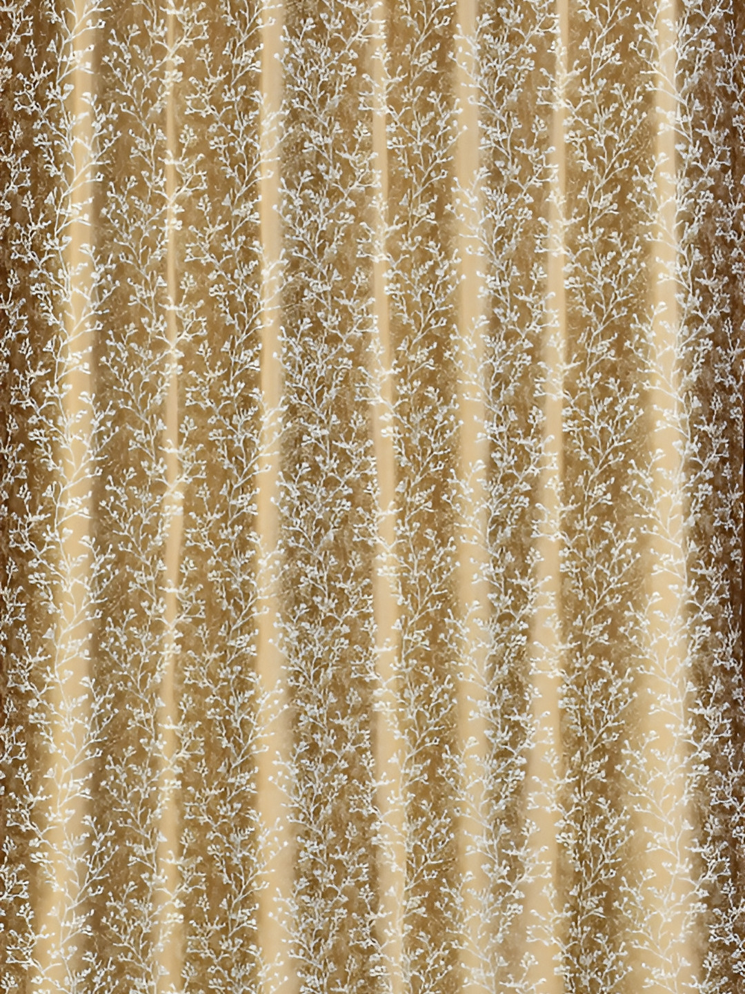 

Galaxy Home Decor Gold-Toned Set of 2 Floral Room Darkening Window Curtain