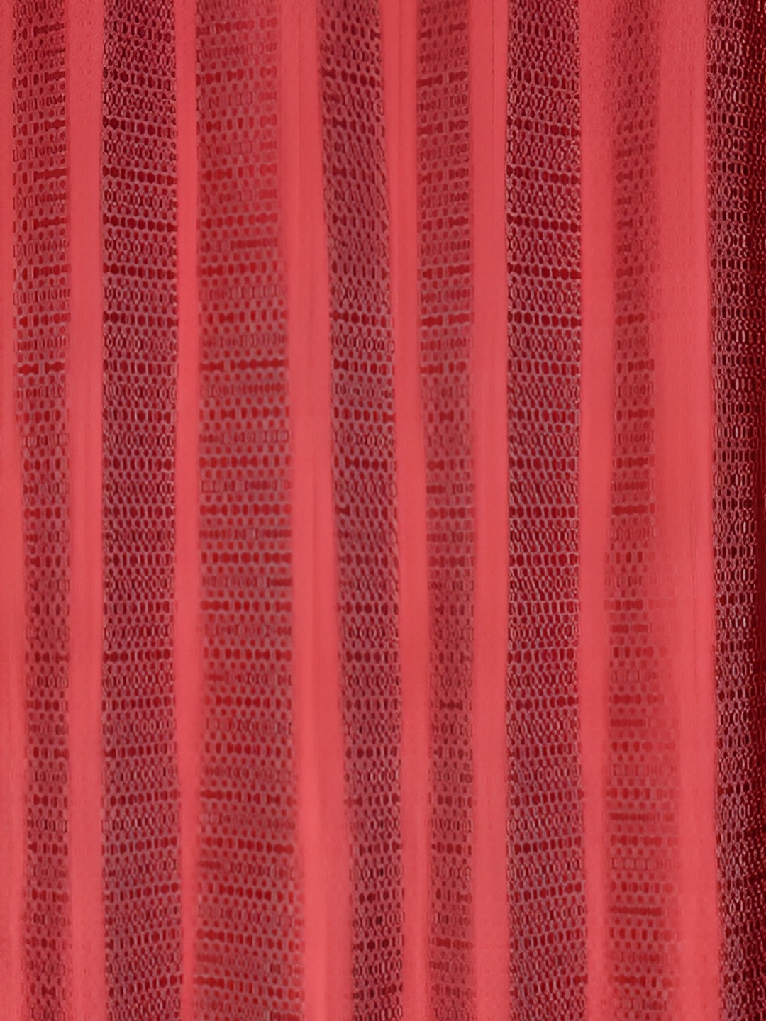 

Galaxy Home Decor Red Set of 3 Floral Room Darkening Long Door Curtain