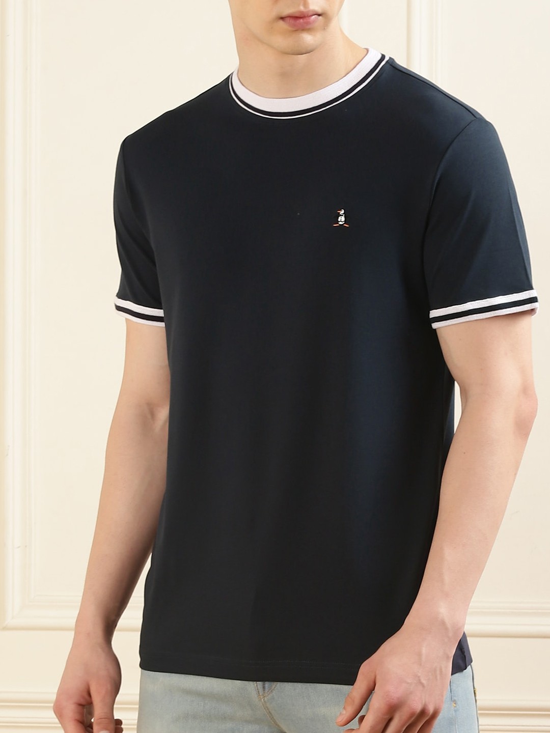 

Original Penguin Round Neck Short Sleeves Cotton Casual T-shirt, Blue