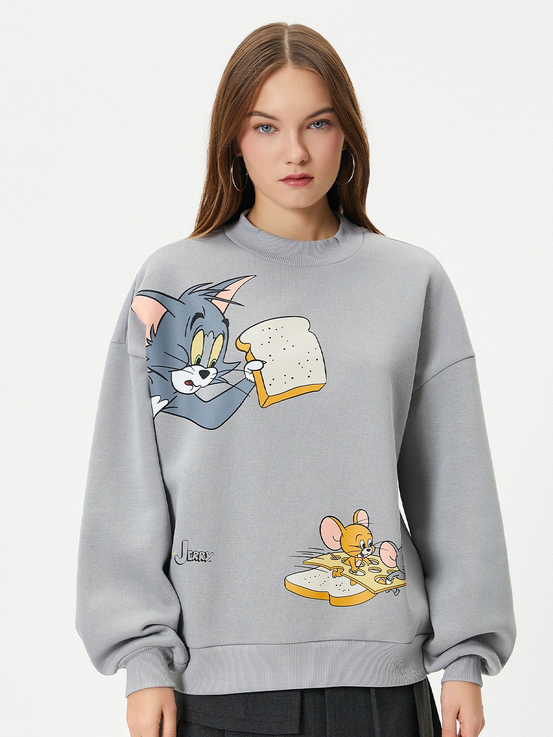 

Koton Tom & Jerry Printed Pullover, Grey