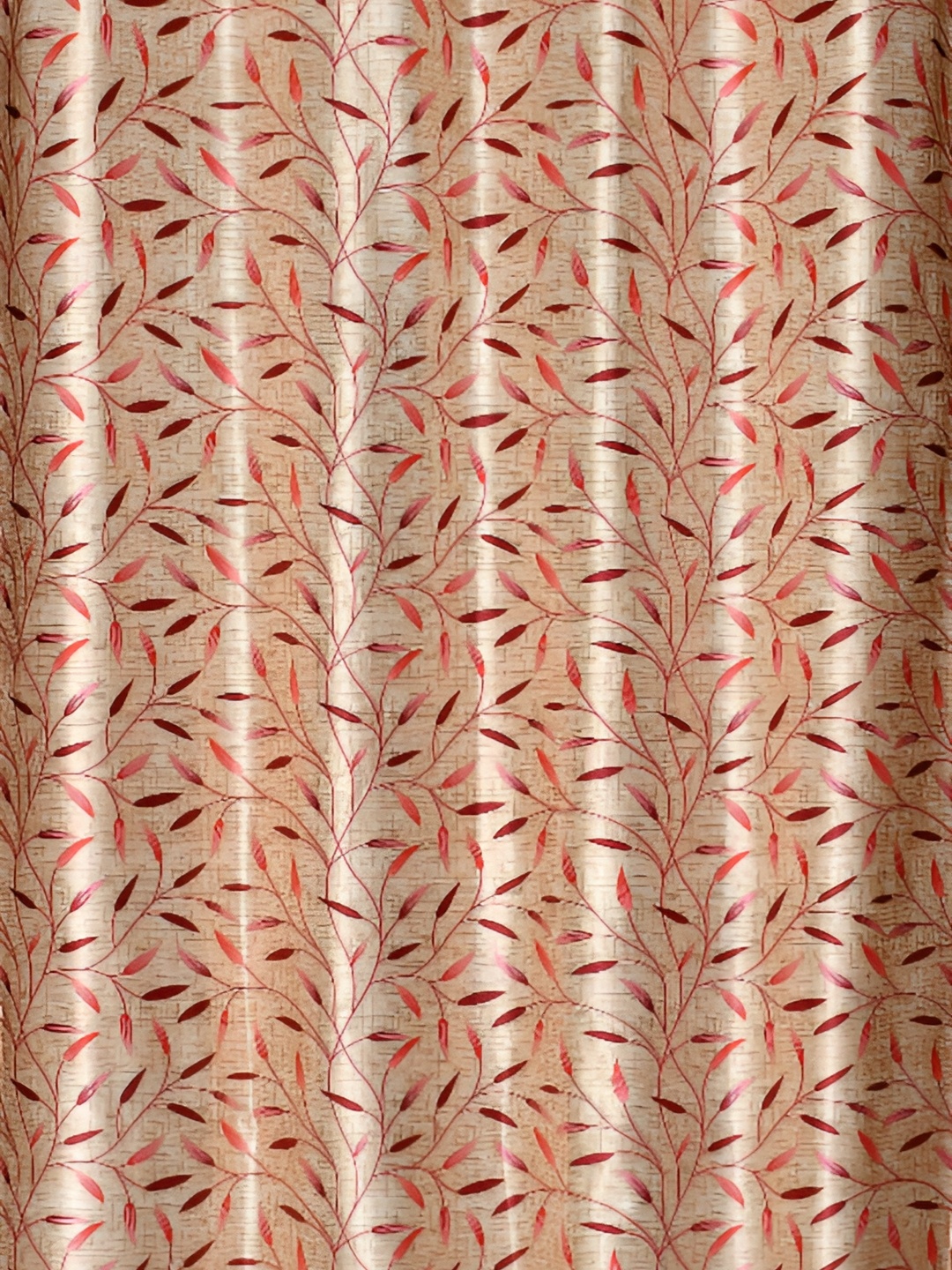 

Galaxy Home Decor Maroon Set of 2 Floral Room Darkening Door Curtain