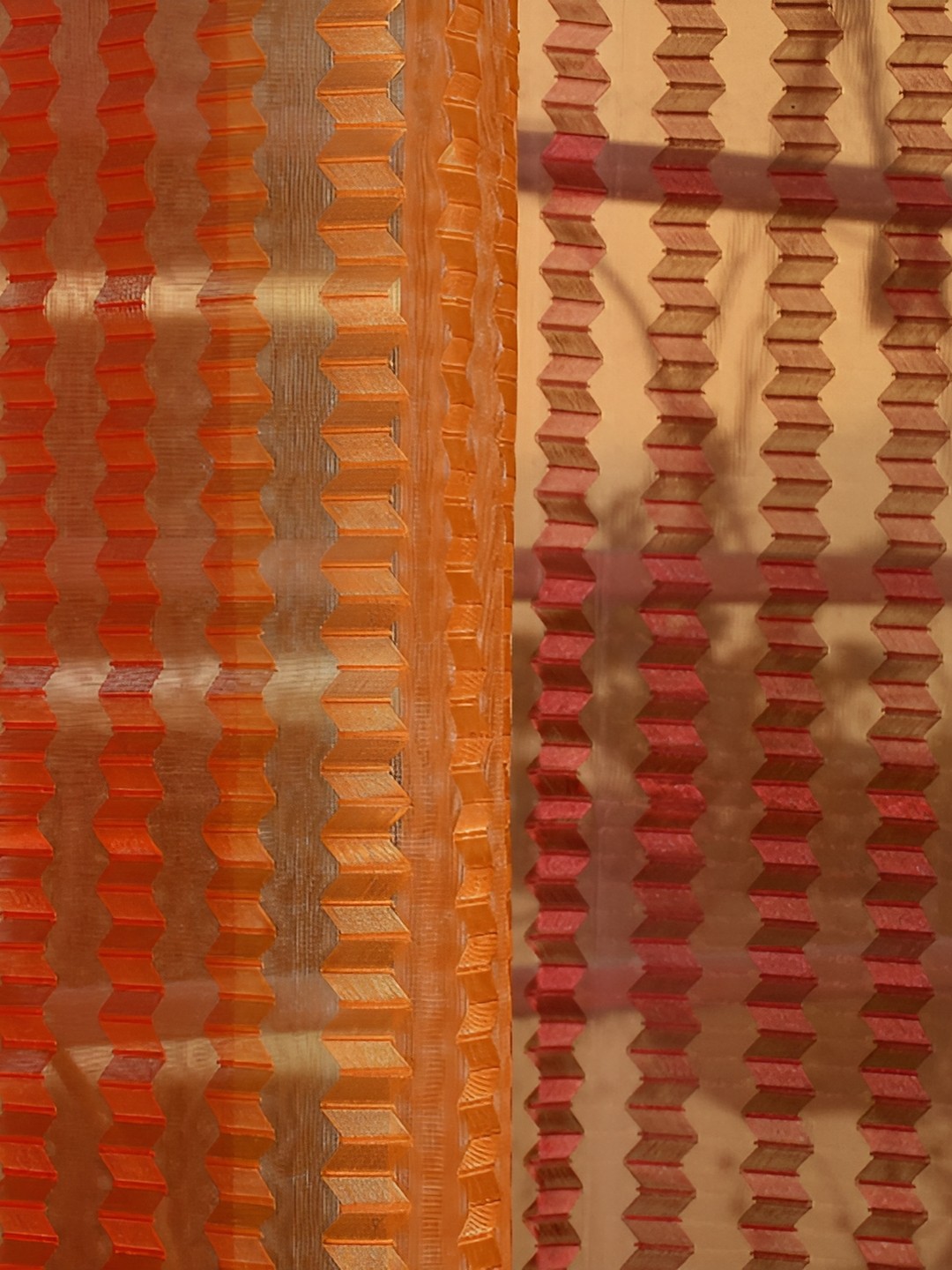 

Galaxy Home Decor Orange Set of 2 Floral Room Darkening Window Curtain