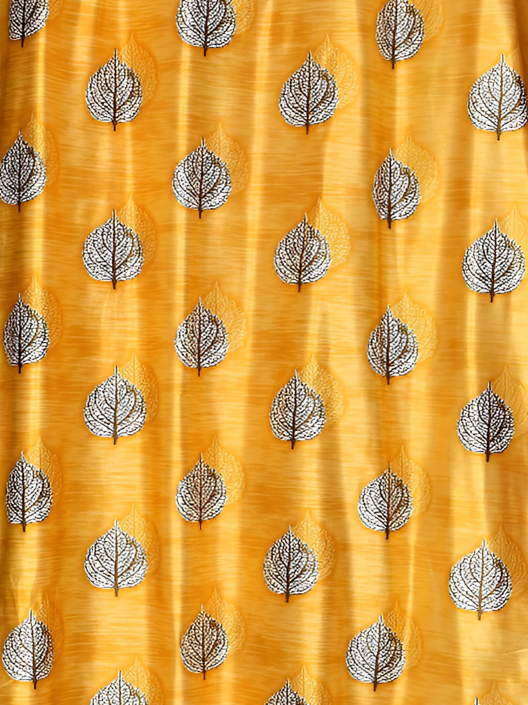 

Galaxy Home Decor Gold-Toned Floral Room Darkening Door Curtain