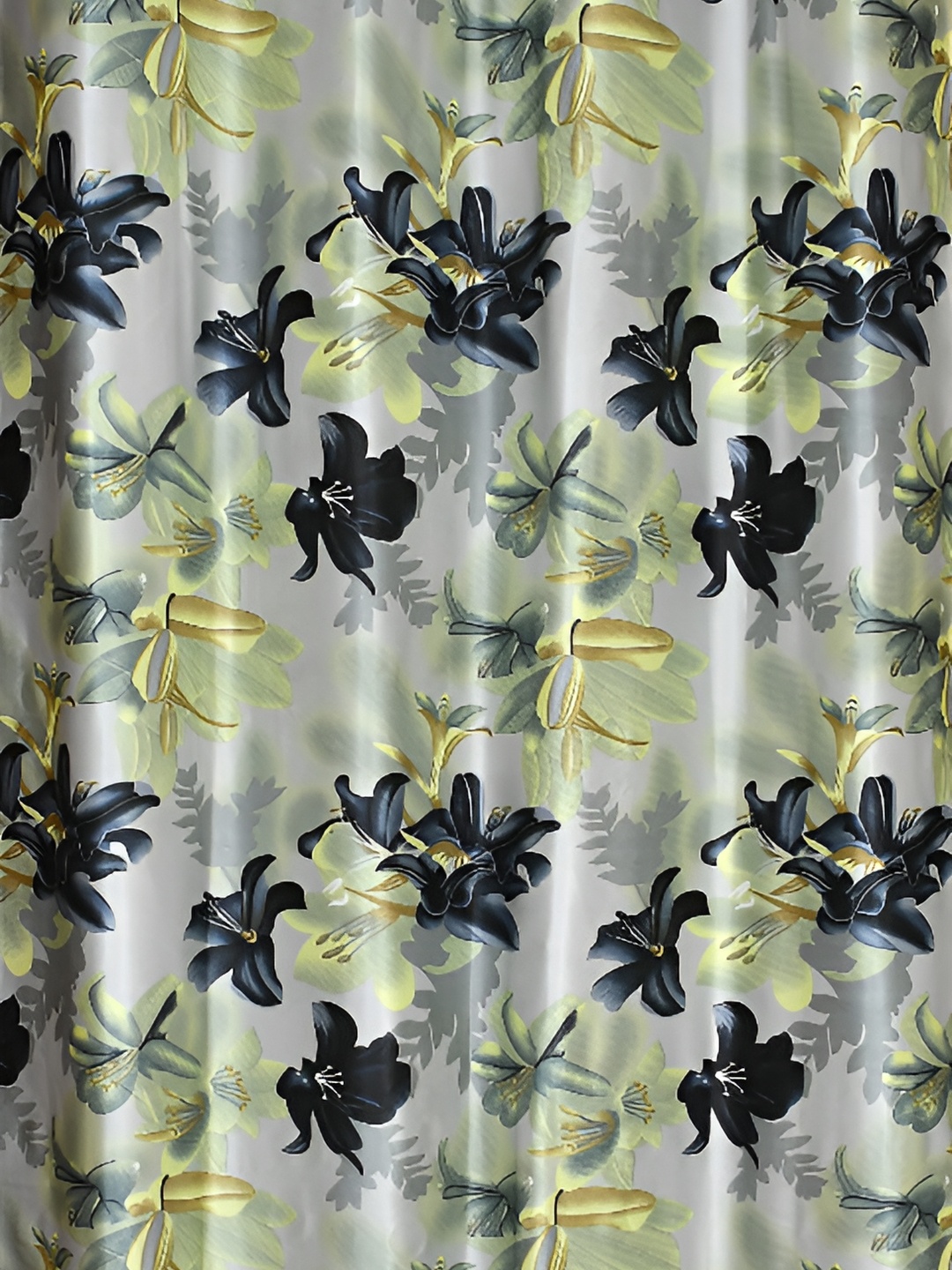 

Galaxy Home Decor Green Set of 2 Floral Room Darkening Long Door Curtain
