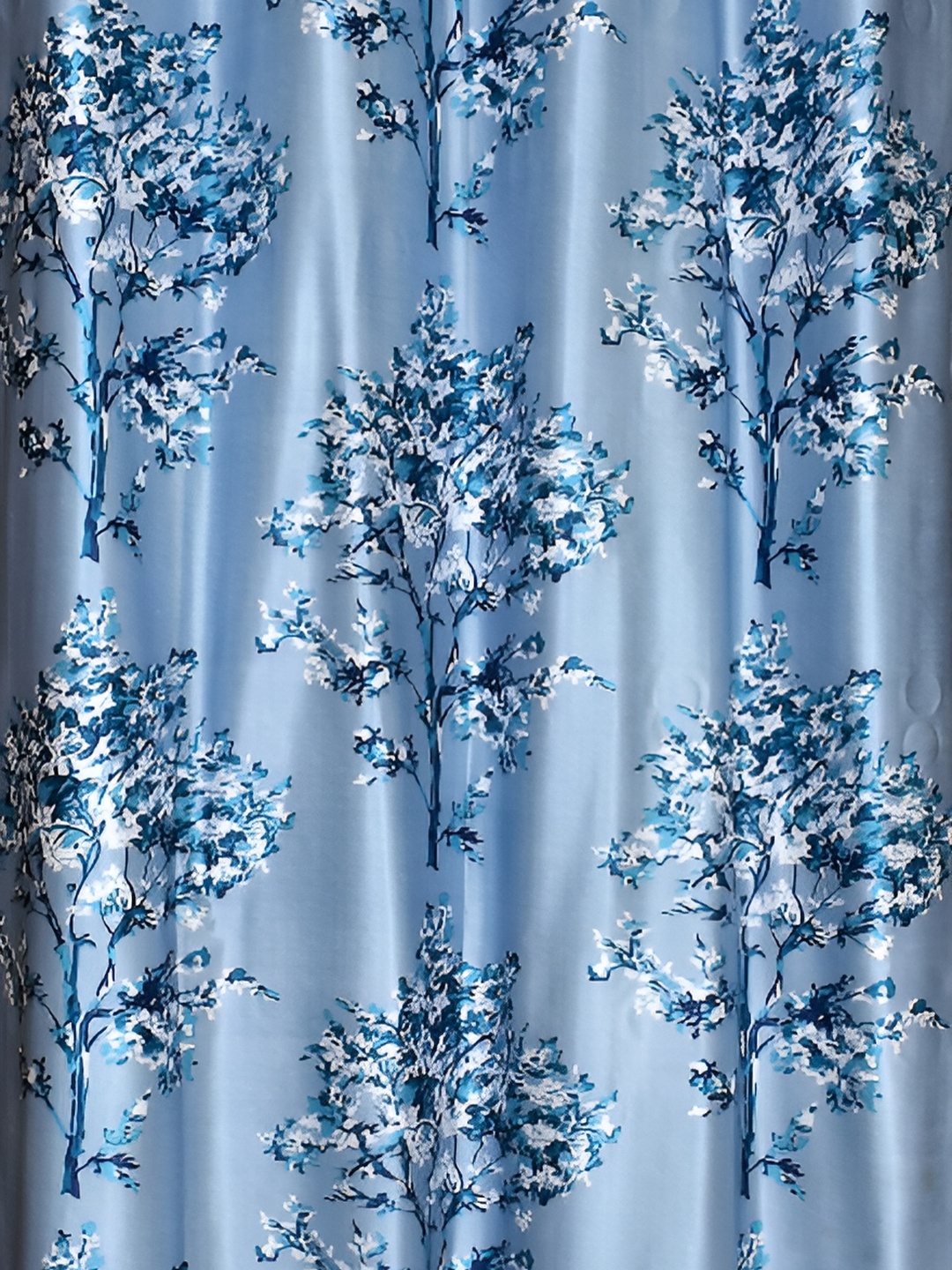 

Galaxy Home Decor Turquoise Blue Set of 2 Floral Room Darkening Long Door Curtain