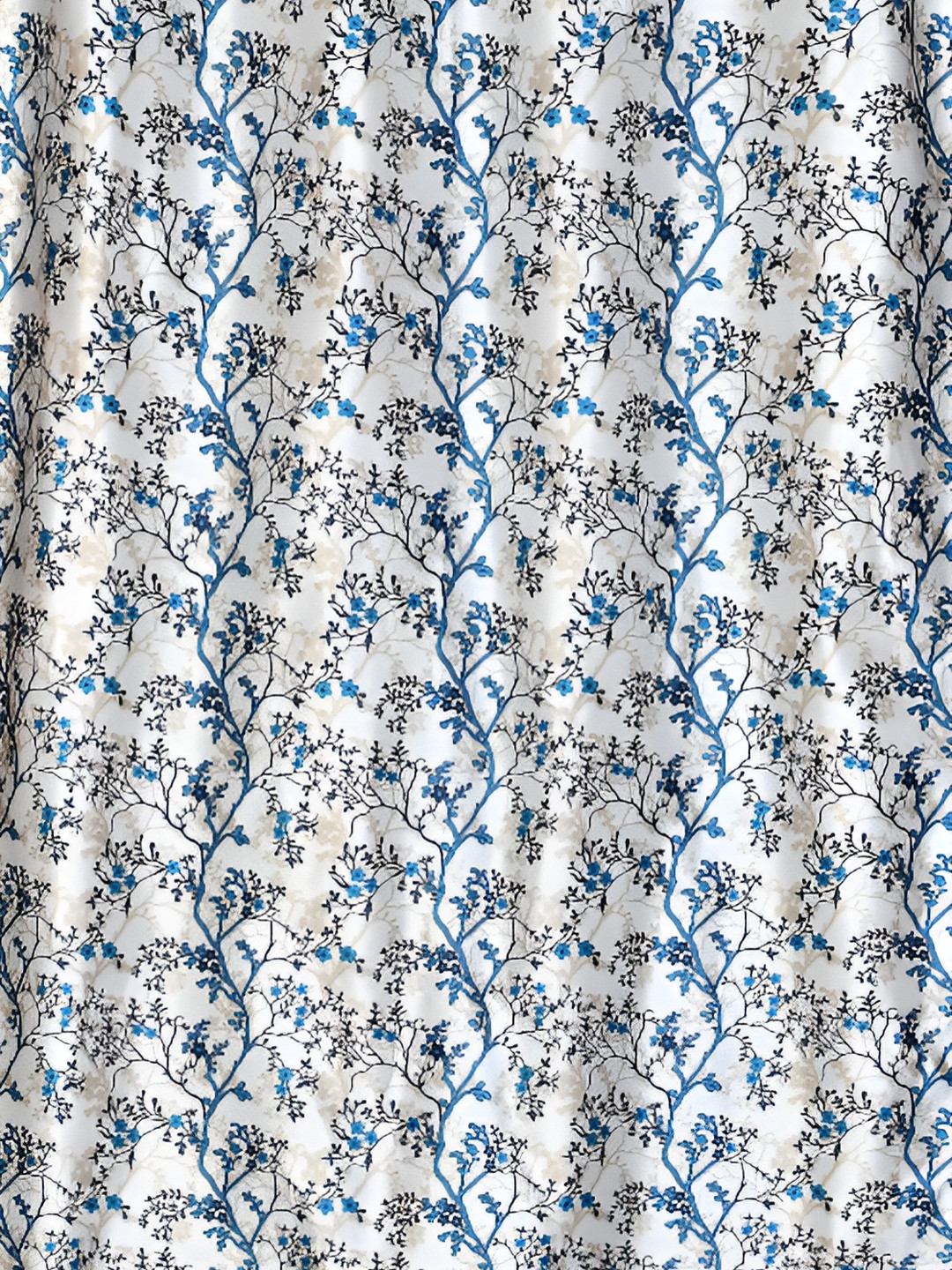 

Galaxy Home Decor Turquoise Blue Floral Room Darkening Door Curtain