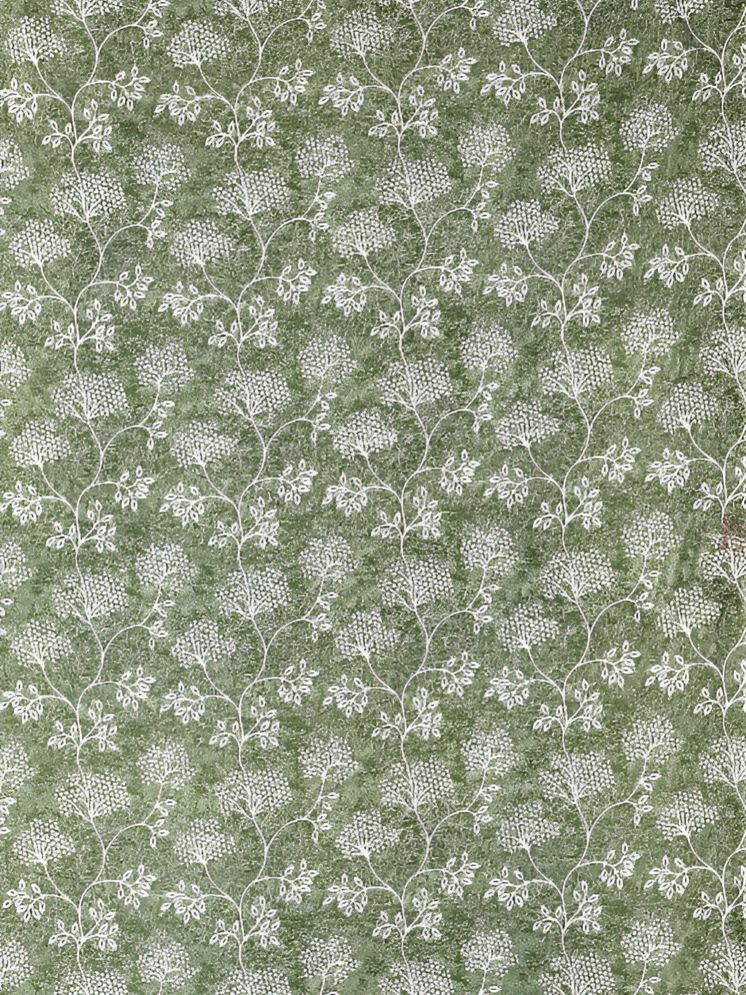 

Galaxy Home Decor Green Set of 3 Floral Room Darkening Window Curtain