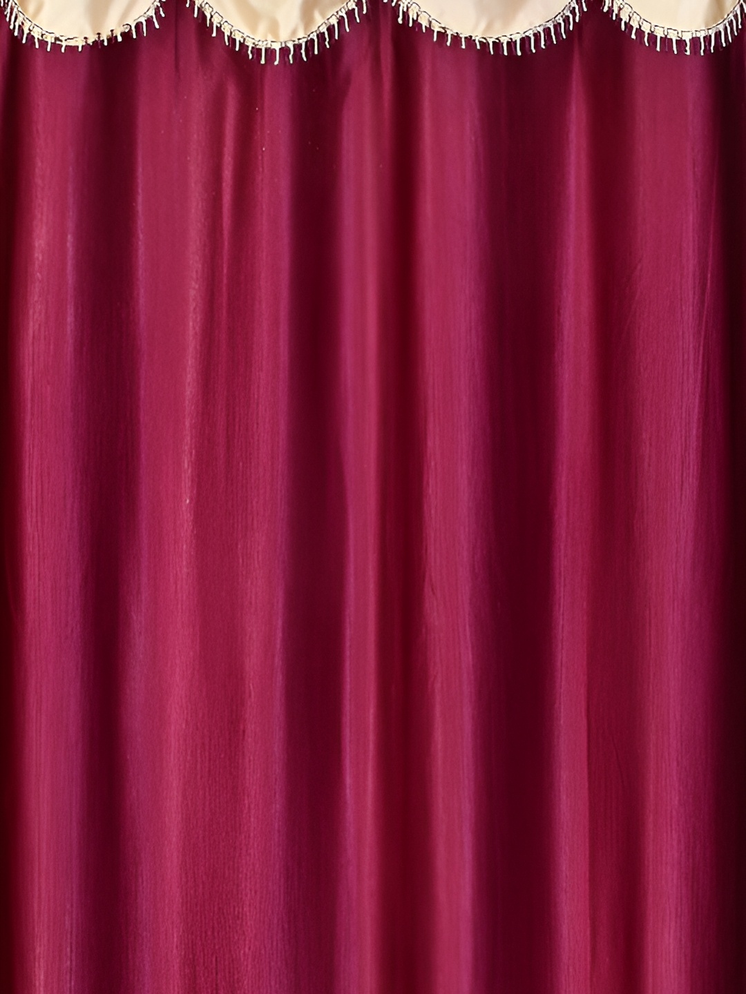 

Galaxy Home Decor Burgundy Set of 3 Floral Room Darkening Door Curtain