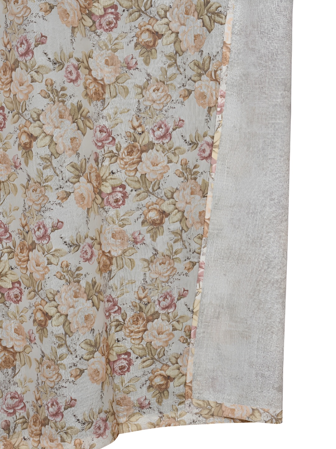 

Galaxy Home Decor Gold-Toned Set of 2 Floral Room Darkening Long Door Curtain
